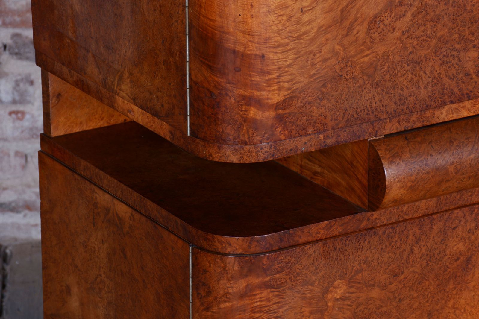 photo furniture Restored Art Deco Sideboard, By J. Halabala, Up Zavody, Mahogany, Czech, 1920s