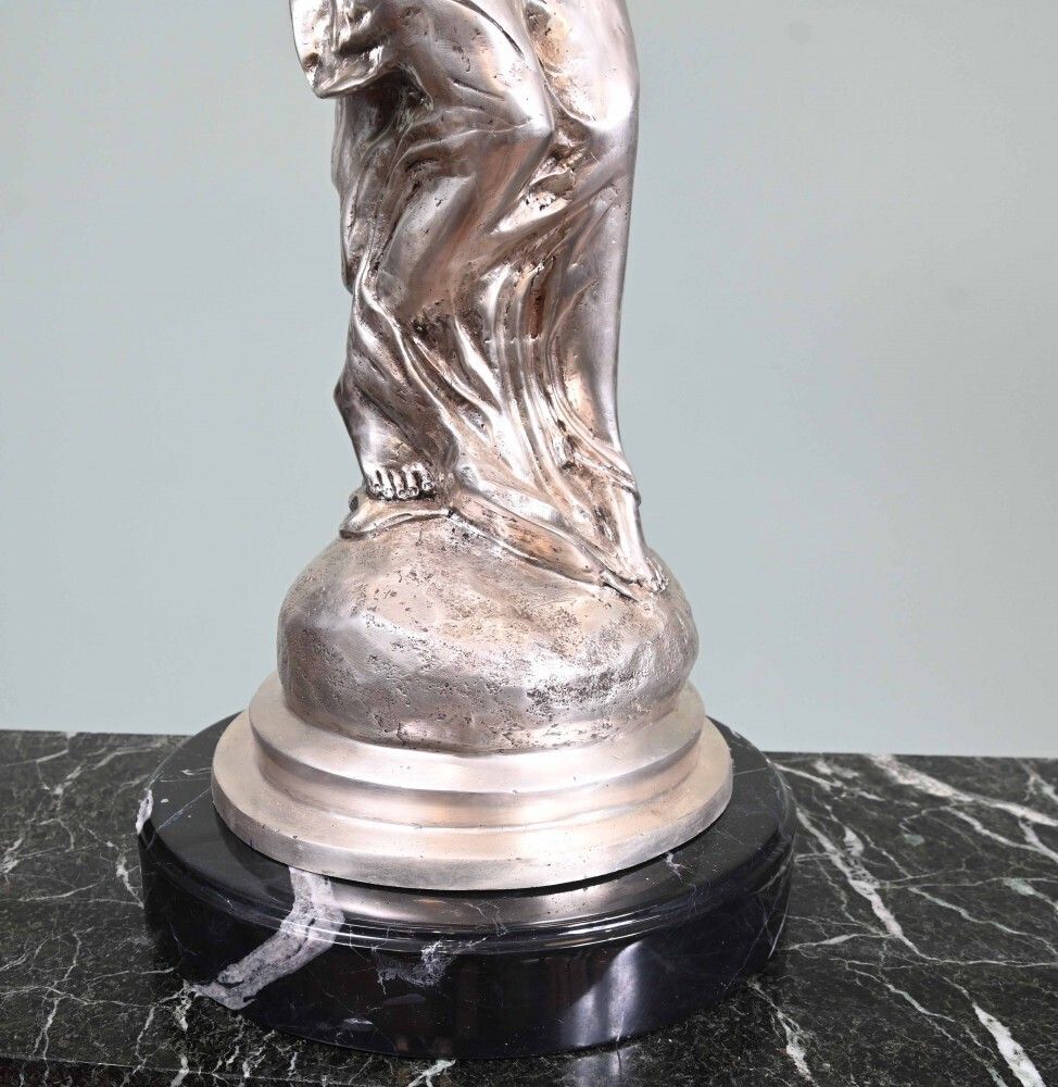 Bronze Flying Lady Statue Art Nouveau Spirit Of Ecstacy photo Art