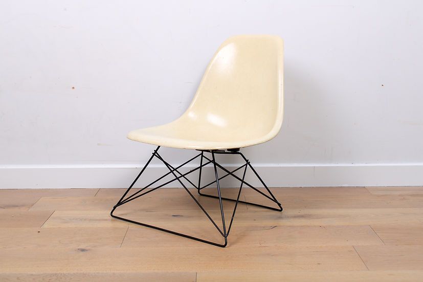 A Vintage Mid Century Eames Fibreglass Lsr Chair By Herman Miller Cats Cradle photo vintage