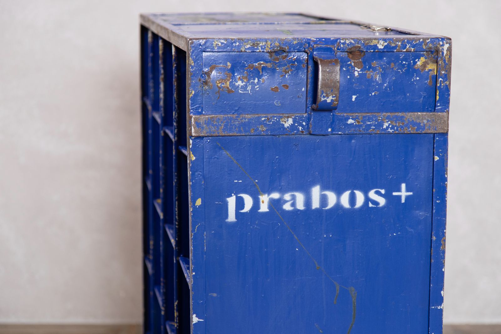 Blue Industrial Style Storage Locker photo furniture