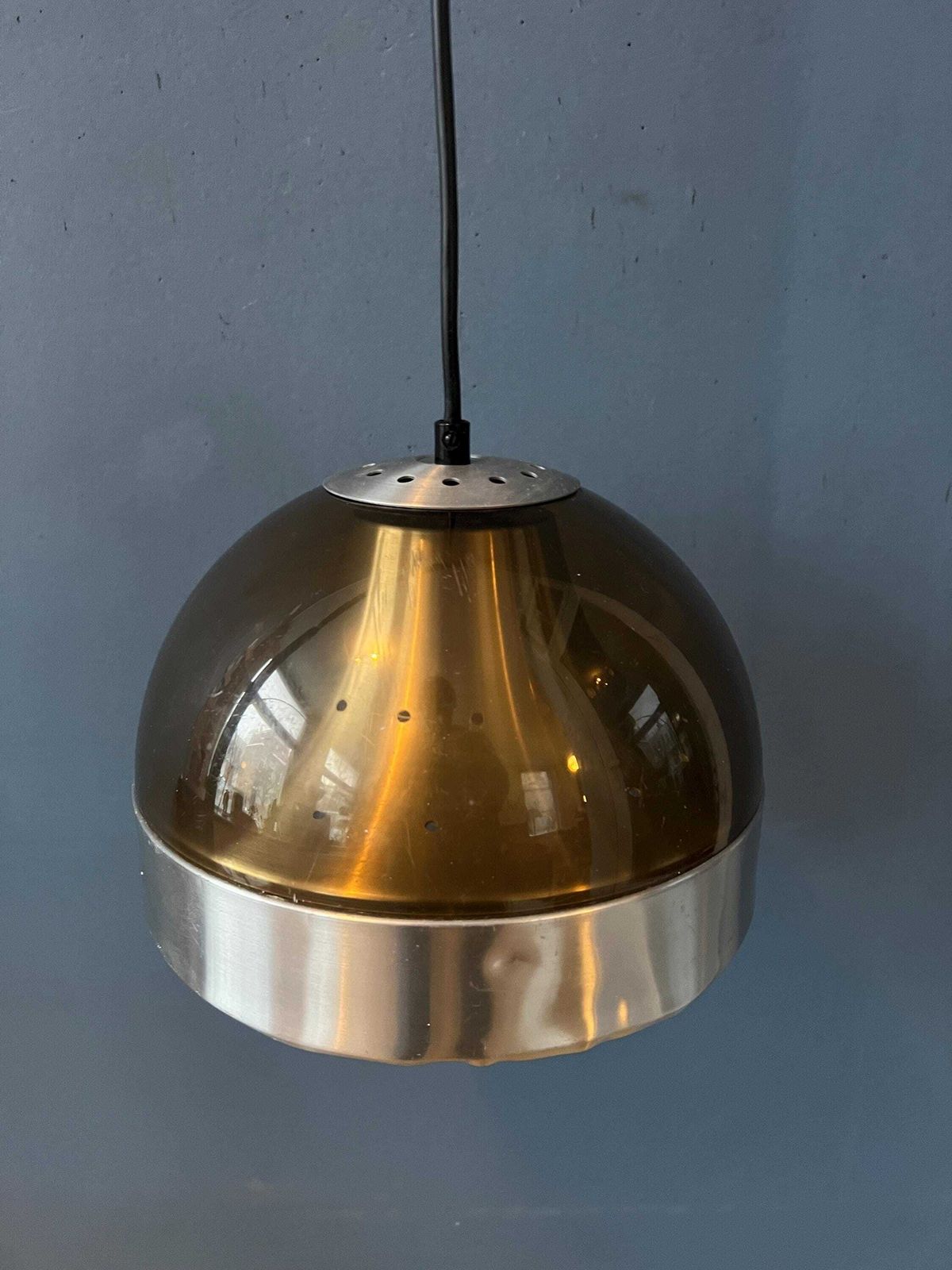 Mid Century Dijkstra Plexiglas Space Age Hanglamp photo vintage