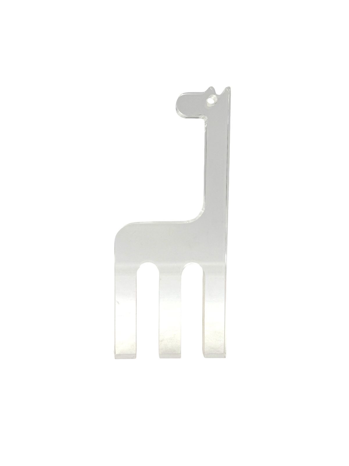 350.0 Silvio Russo, Lucite Giraffe Sculpture, Guzzini Italy 1970s photo