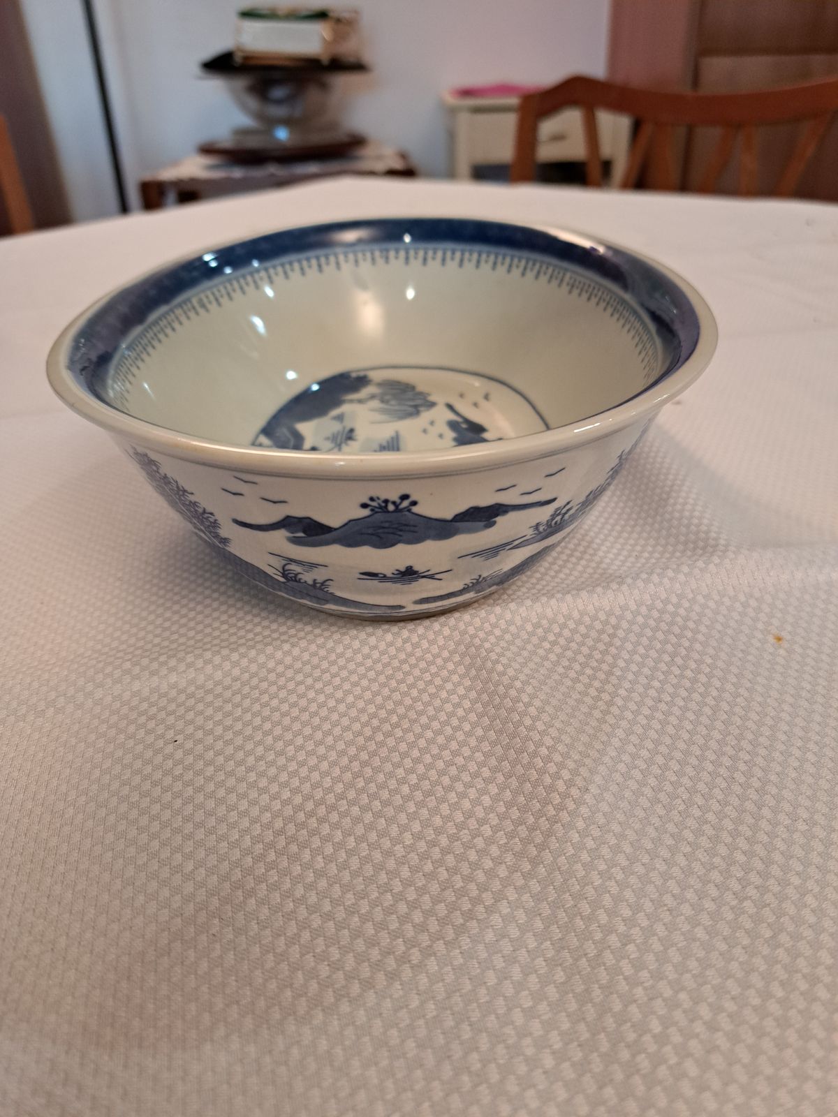 photo for sale Porcelain China Dinner Serving Set Classic Style Blue On White 37 Pcs 12 Kg