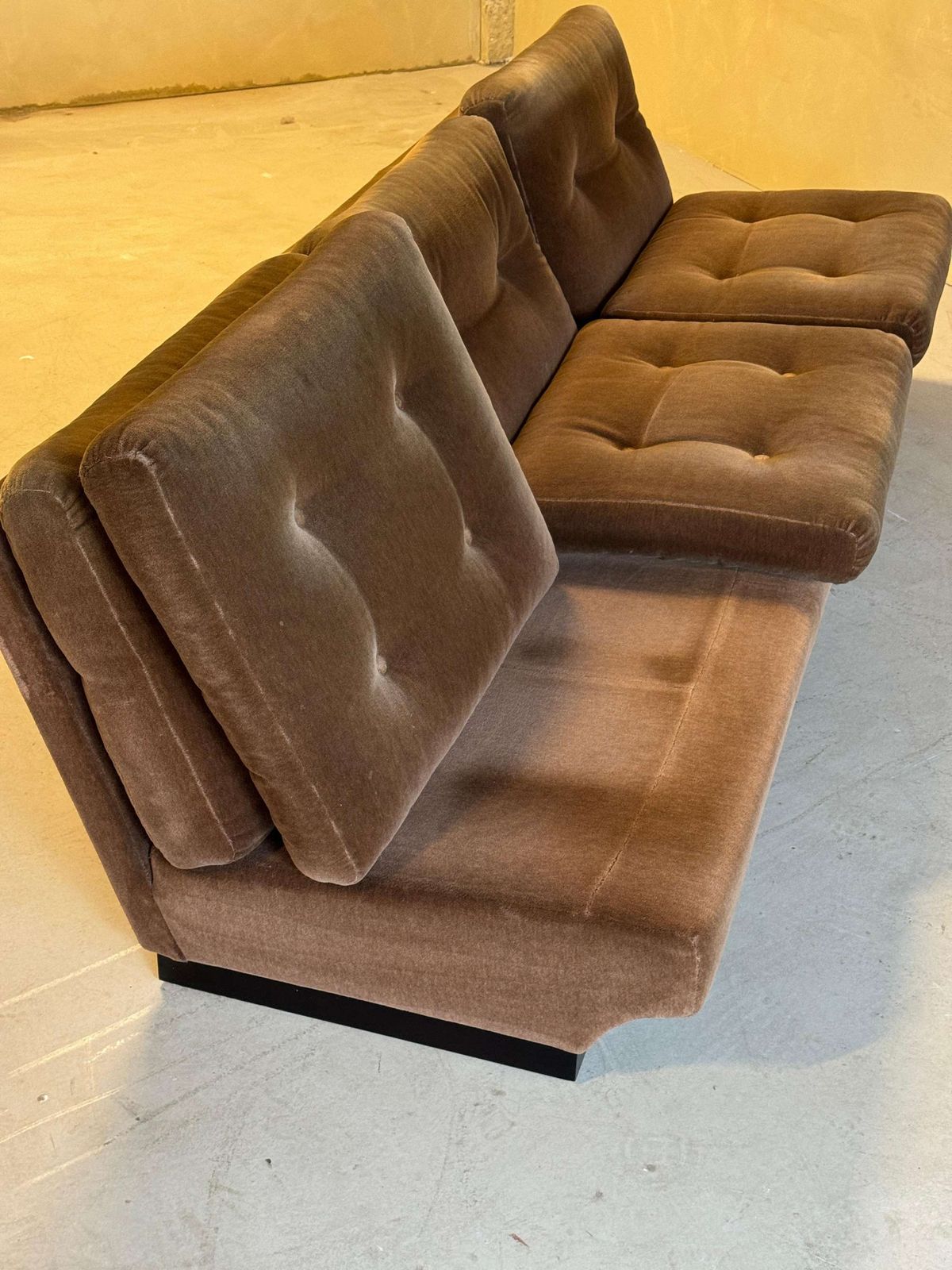 3636.0 Brown Velvet Sofa Group By Paolo Caliari For Cassina, 1960s photo