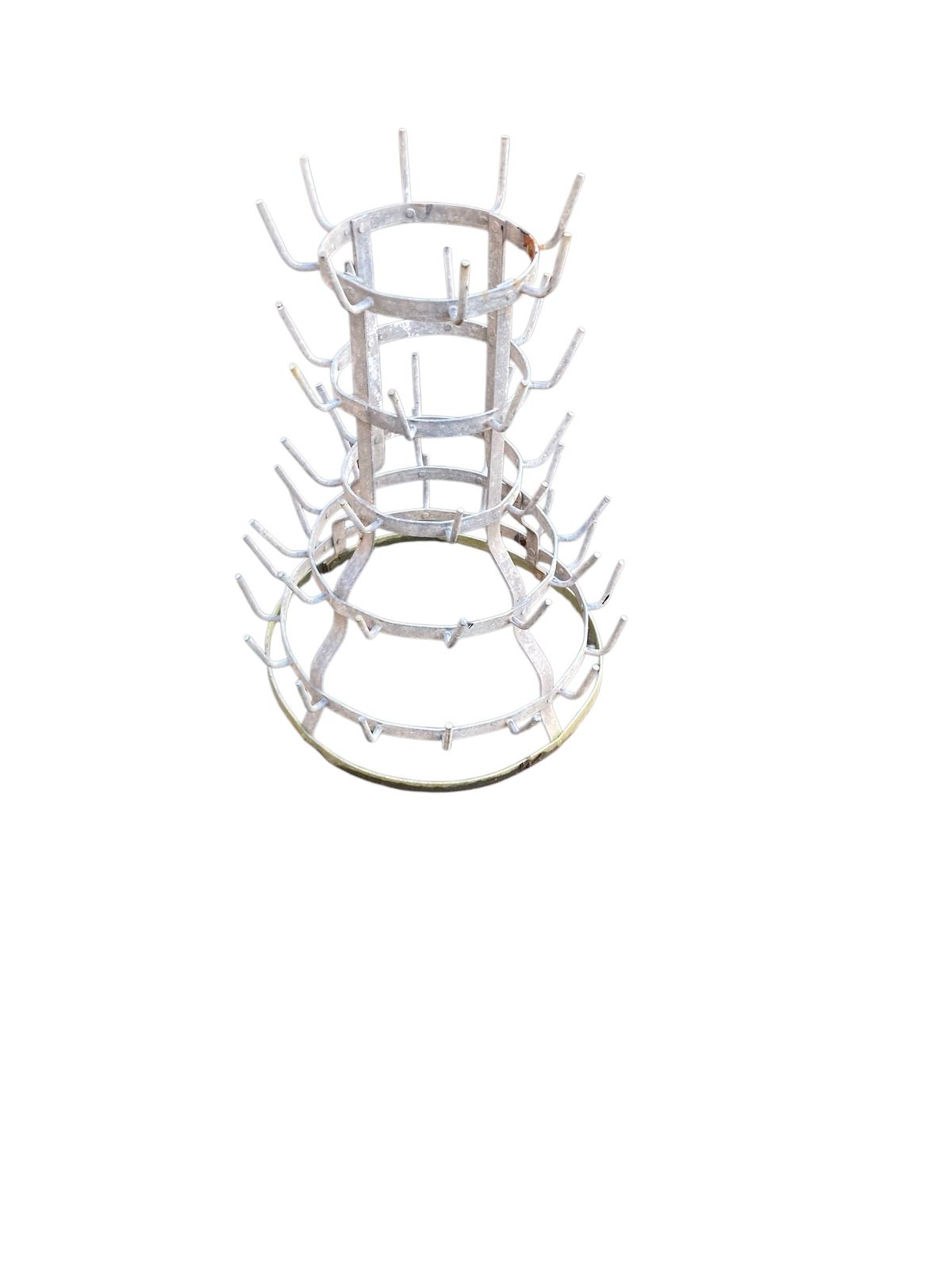 French 52 Peg Bottle Dryer Garden Sculpture photo vintage