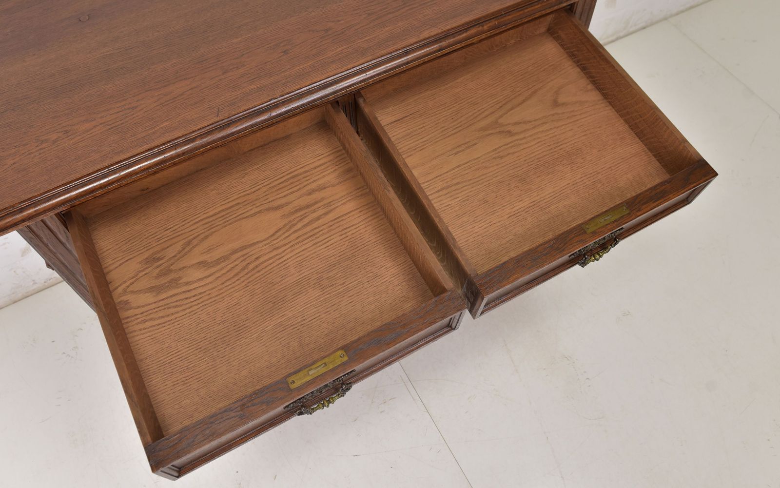Antique! Chest Of Drawers Restored Solid Oak Wilhelminian Style Cabinet Sideboard photo vintage