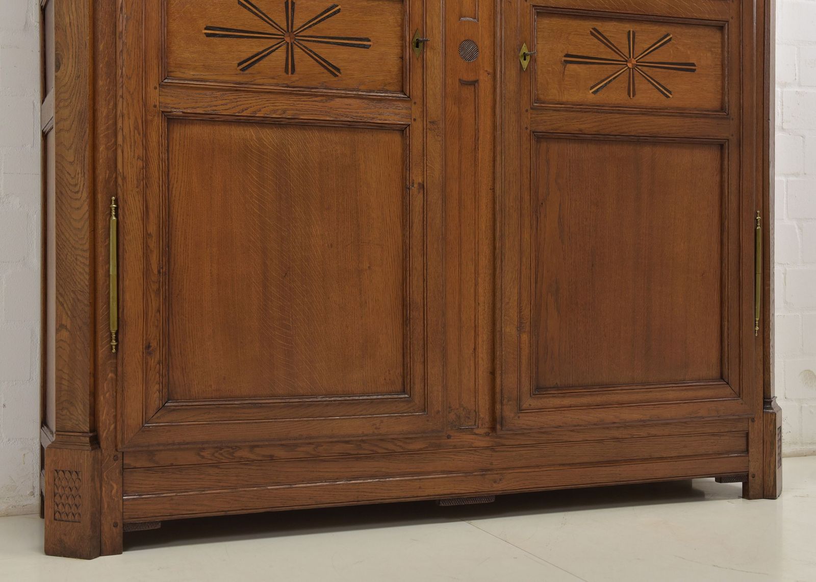 photo for sale Hallway Cupboard Restored Biedermeier Oak Wardrobe Hall Cupboard