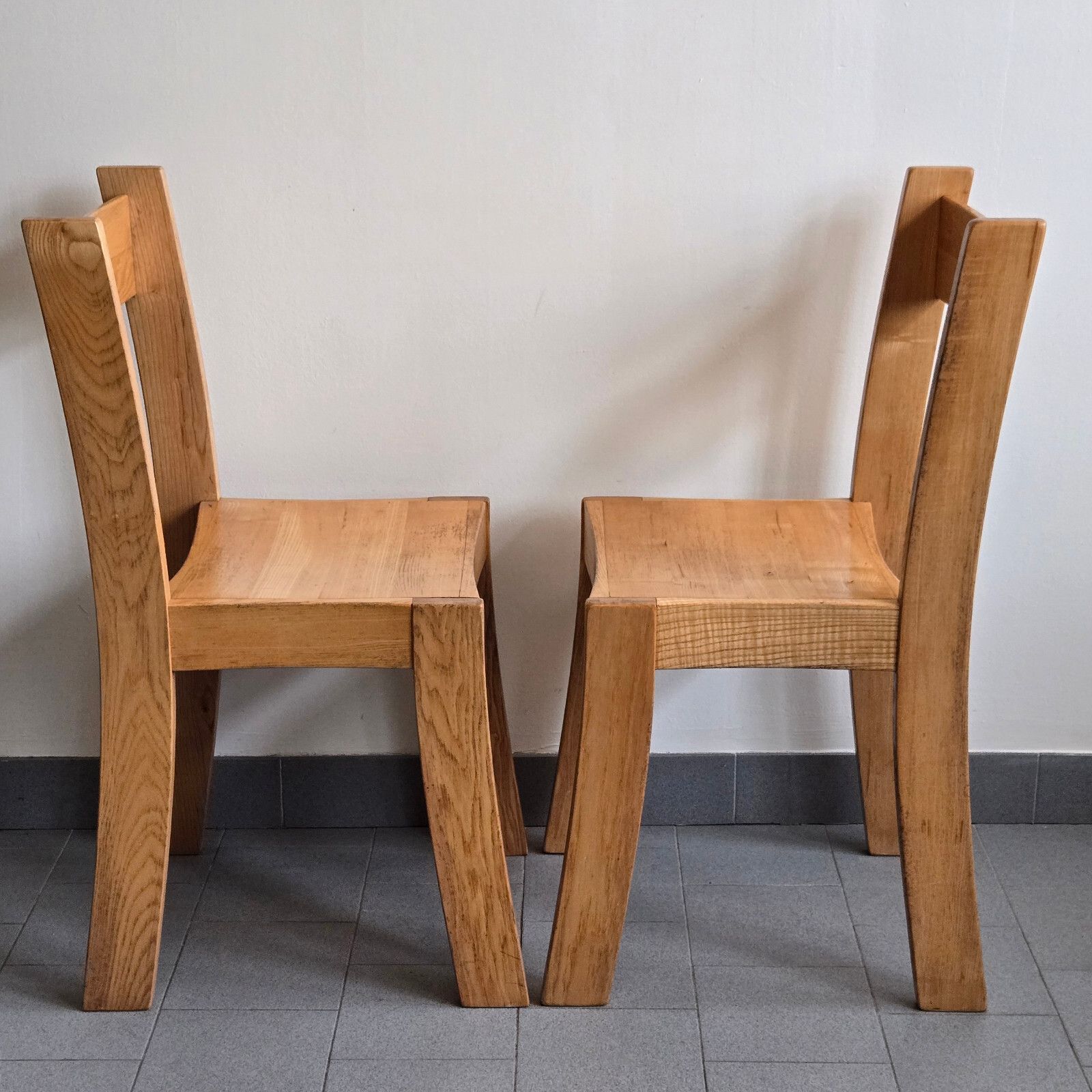 Gorgeous Pair Of Vintage 1970 Elm Chairs Dlg Charlotte Perriand Chapo photo for sale