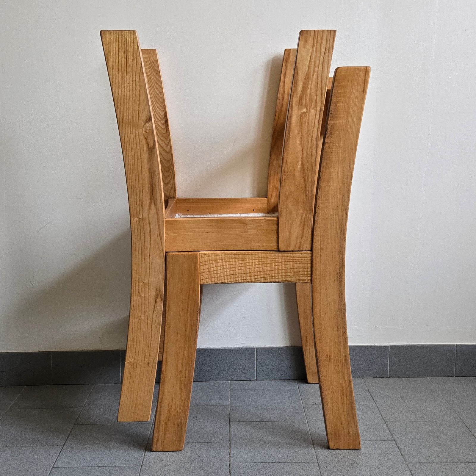Gorgeous Pair Of Vintage 1970 Elm Chairs Dlg Charlotte Perriand Chapo photo vinterior