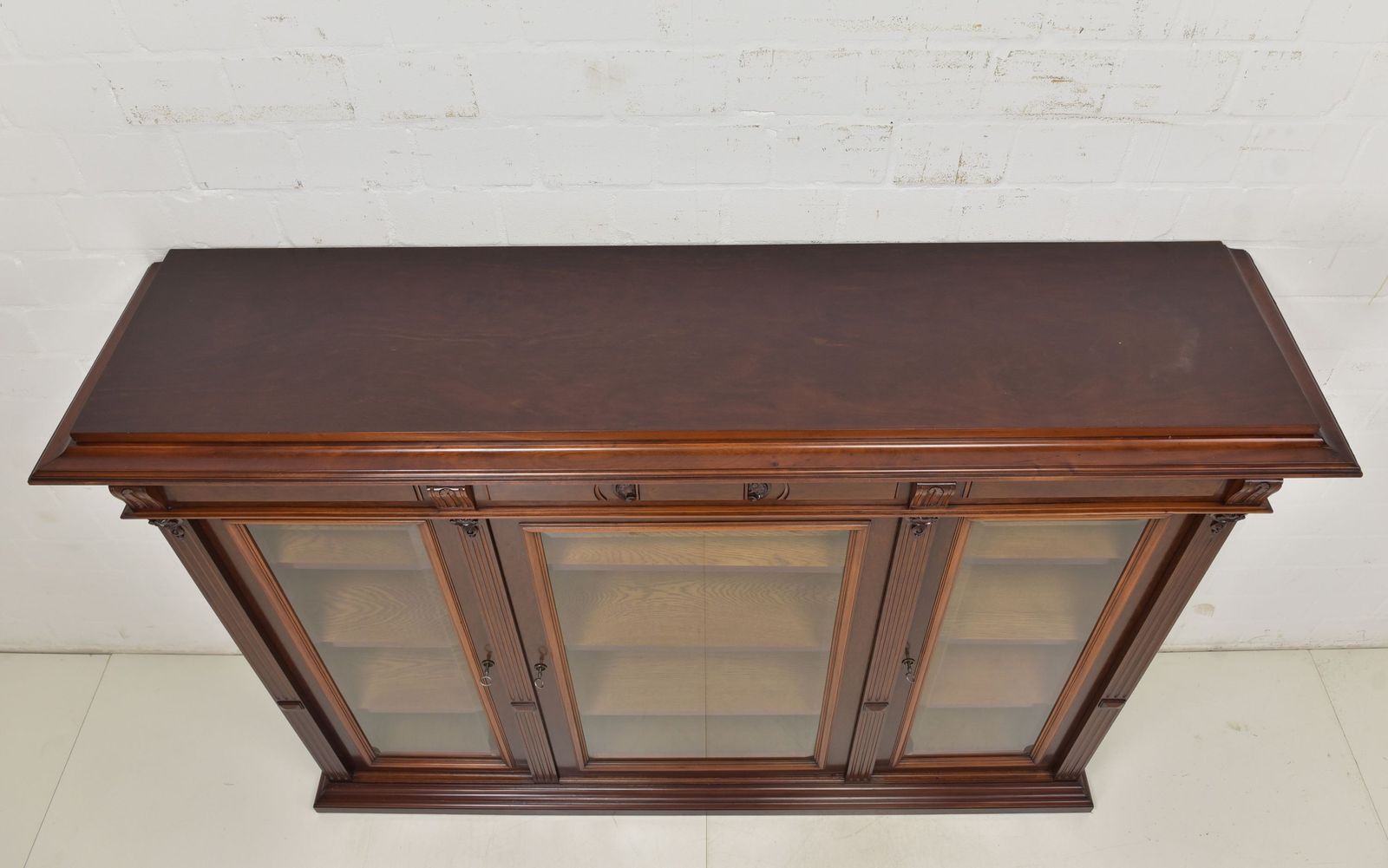 Display Cabinet 2 Of 2 Restored Mahogany Wilhelminian Period Low Wide photo buy