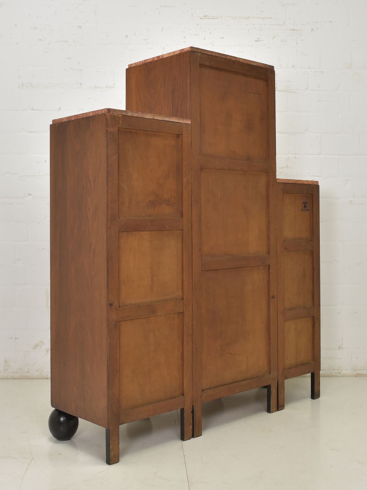 2475.0 Display Cabinet Restored Art Deco Circa 1930, Walnut Vertico photo