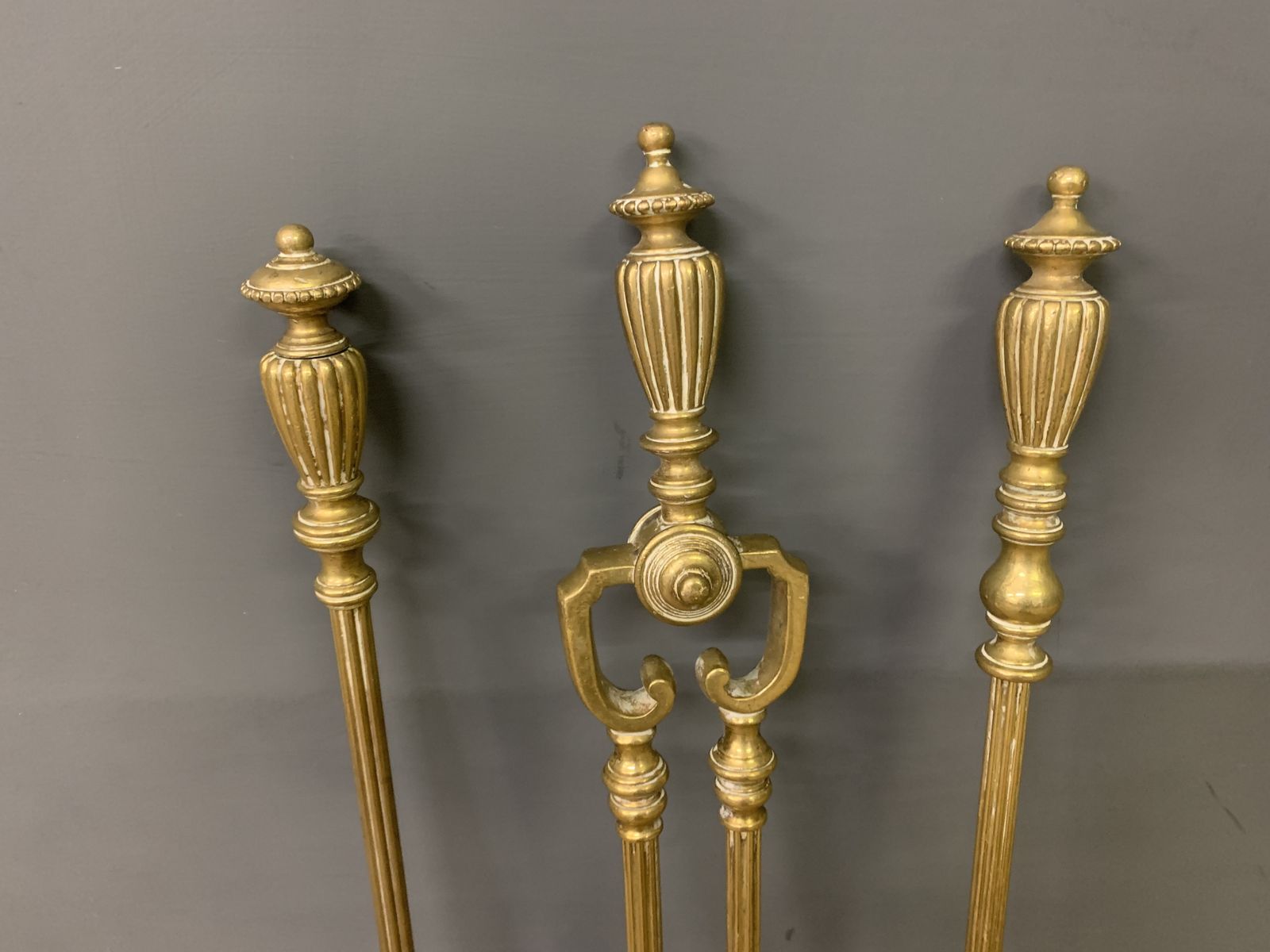 Victorian Brass Fender Set photo Home Fixtures