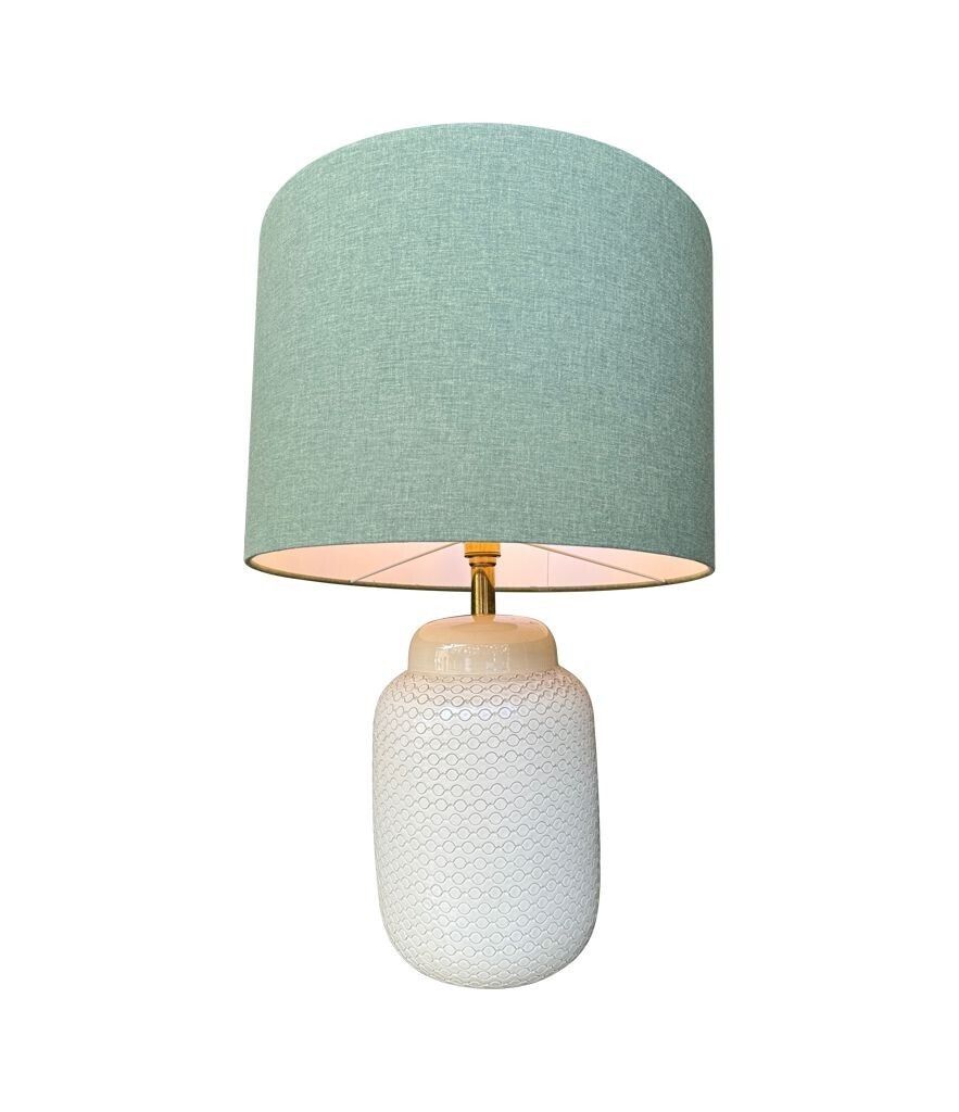 A Large 1970s Italian Cream Ceramic Lamp By Tommaso Barbi photo 750.0