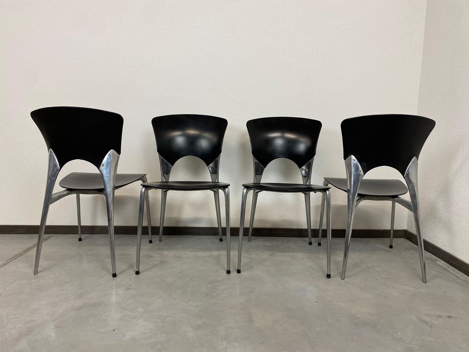 Set Of Four Silla Dining Chairs By Joseph Llusca For Driade photo for sale