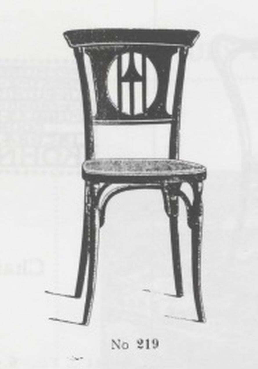 Secession Dining Chair No.219 By Koloman Moser For J&J Kohn photo vinterior