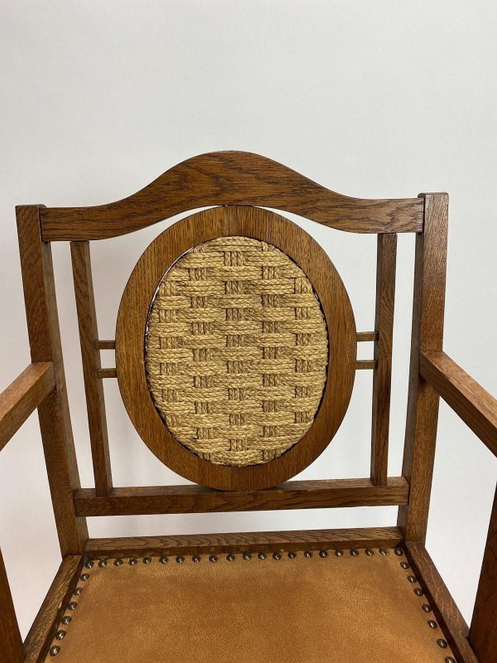 Armchairs By Hans Vollmer For Prag Rudniker Korbwaren Vienna photo for sale