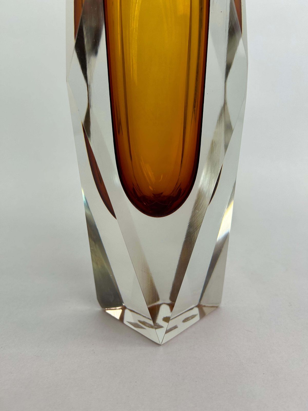 Yellow Art Glass Vase By Flavio Poli For Murano photo 1026.0