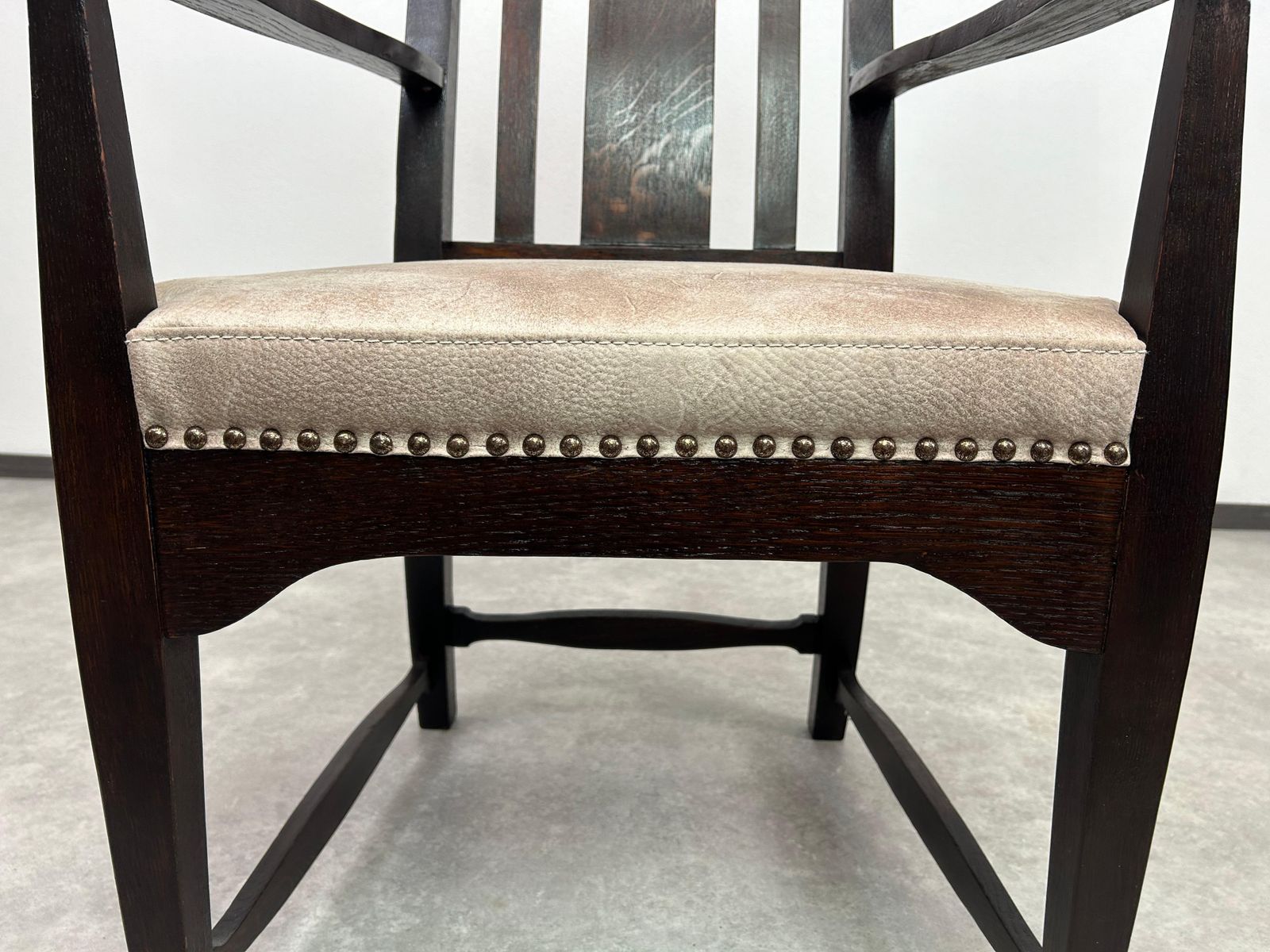 1454.0 Art Deco Office Chair In Style Of Charles Rennie Mackintosh photo