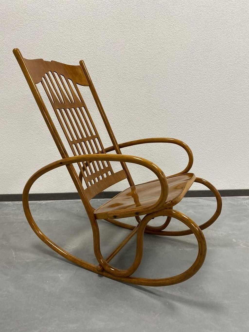 Rocking Chair No.813 By Koloman Moser For J.J.Kohn photo furniture