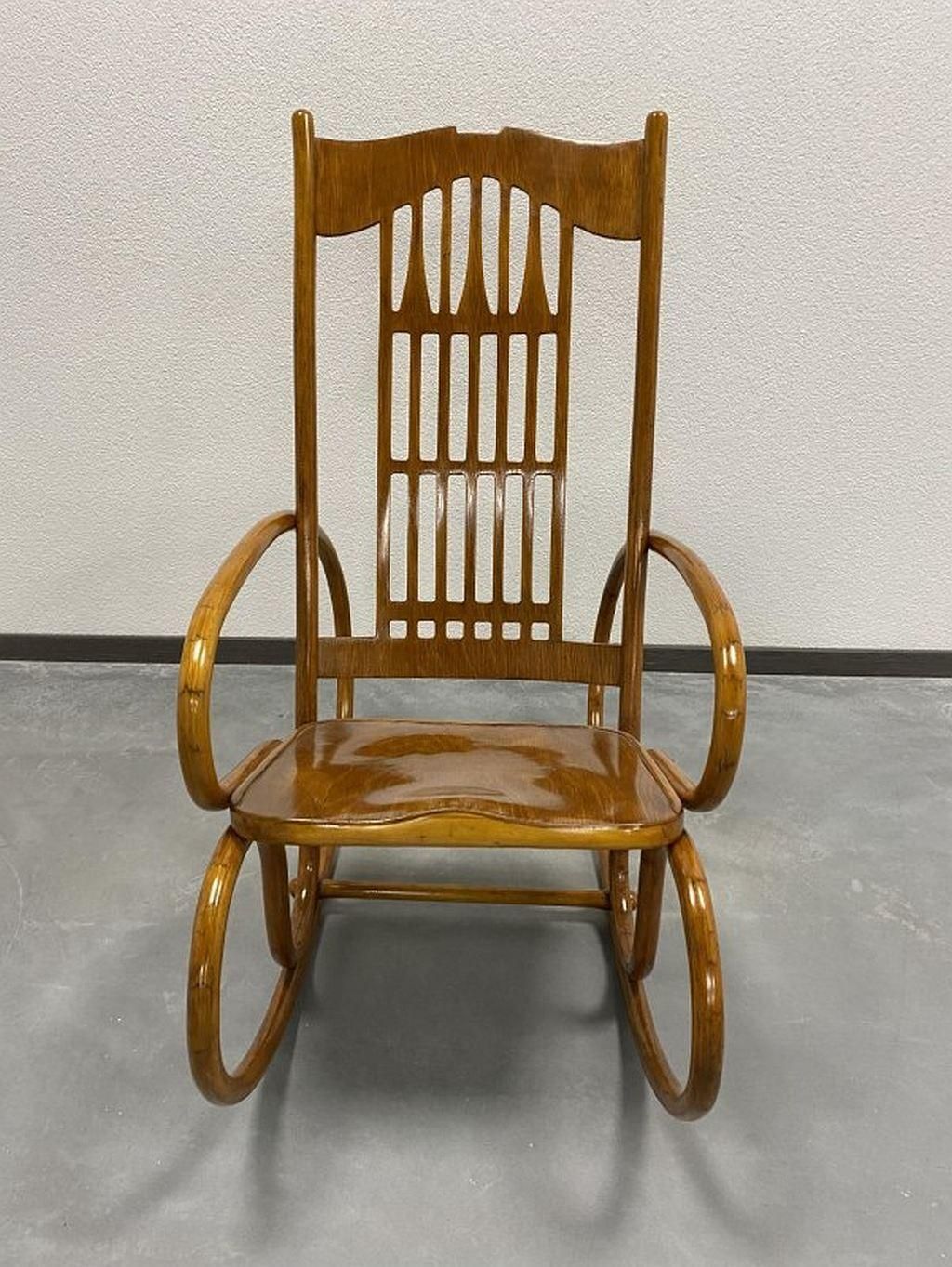 Rocking Chair No.813 By Koloman Moser For J.J.Kohn photo 2908.0