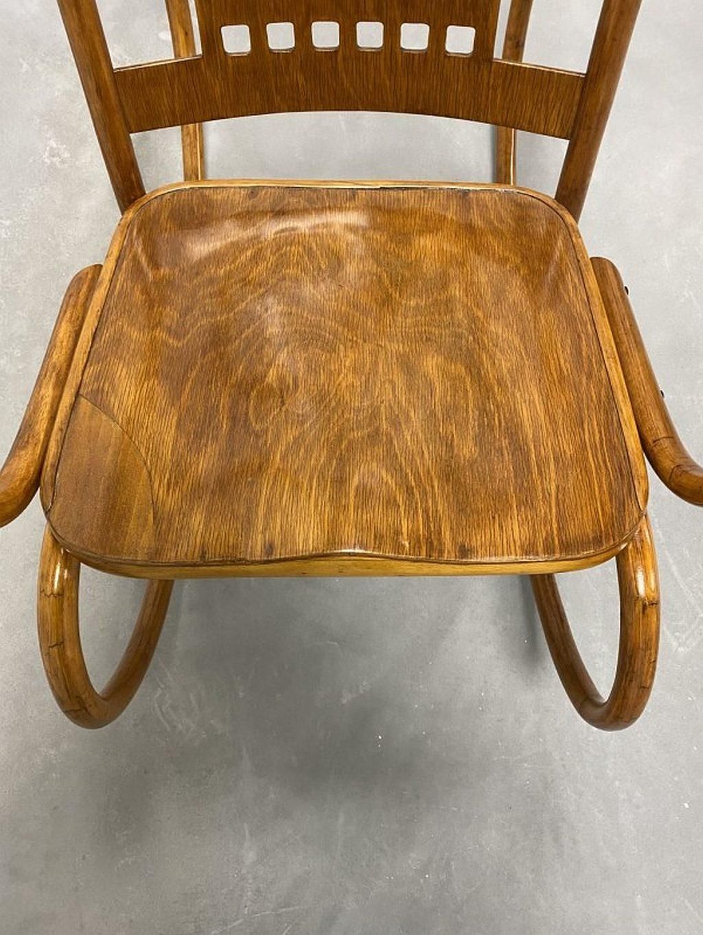 Rocking Chair No.813 By Koloman Moser For J.J.Kohn photo vinterior