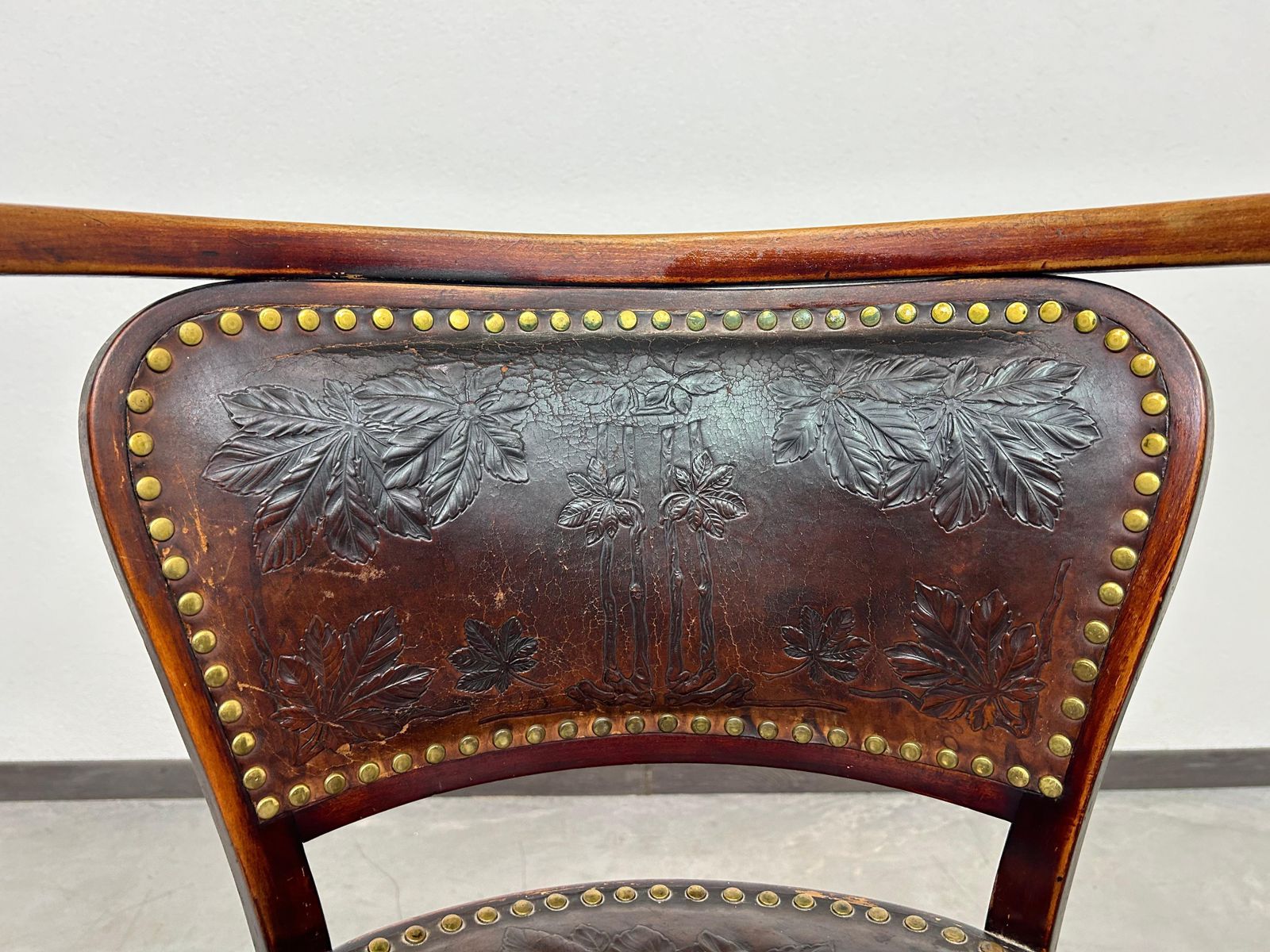 Secession Office Chair No.715f By Gustav Siegel For J&J Kohn photo for sale