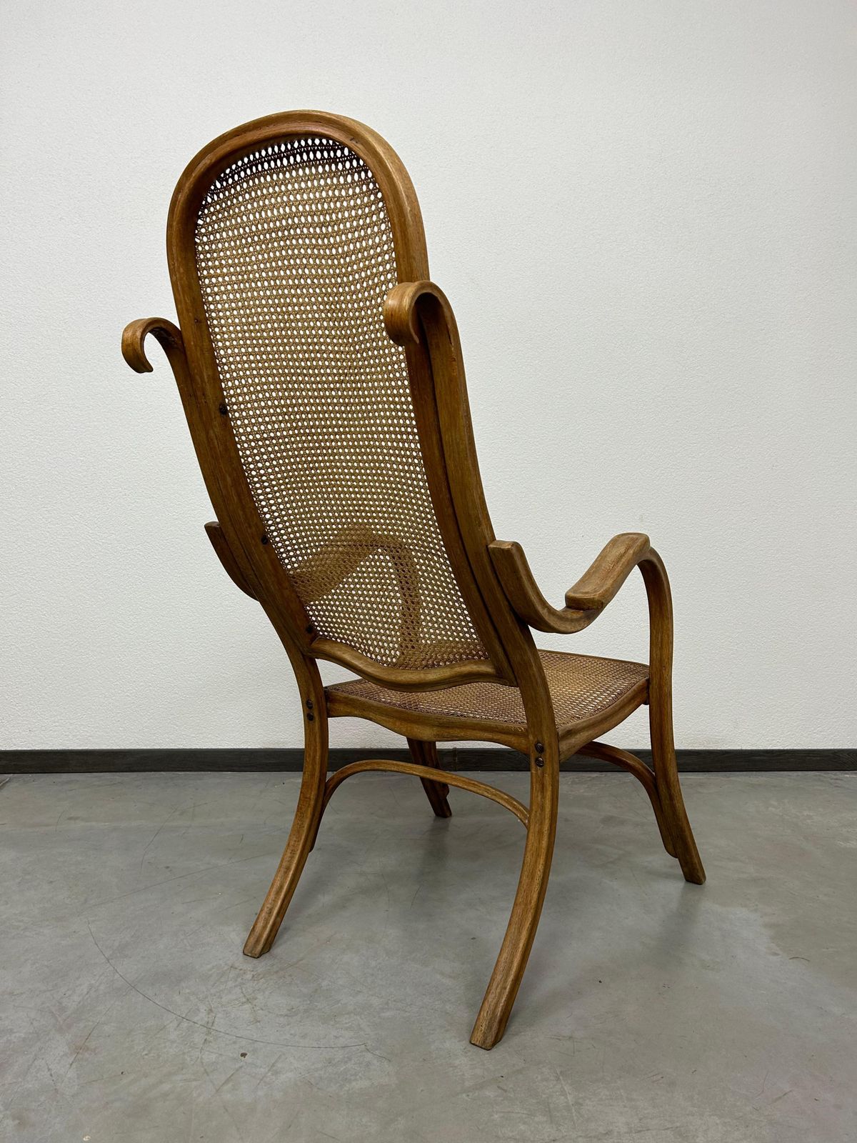Easy Armchair No.1 With Rattan Seat By Thonet photo buy