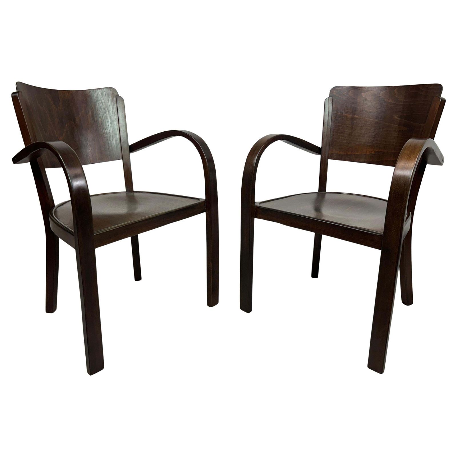 Art Deco Thonet Armchairs No.428