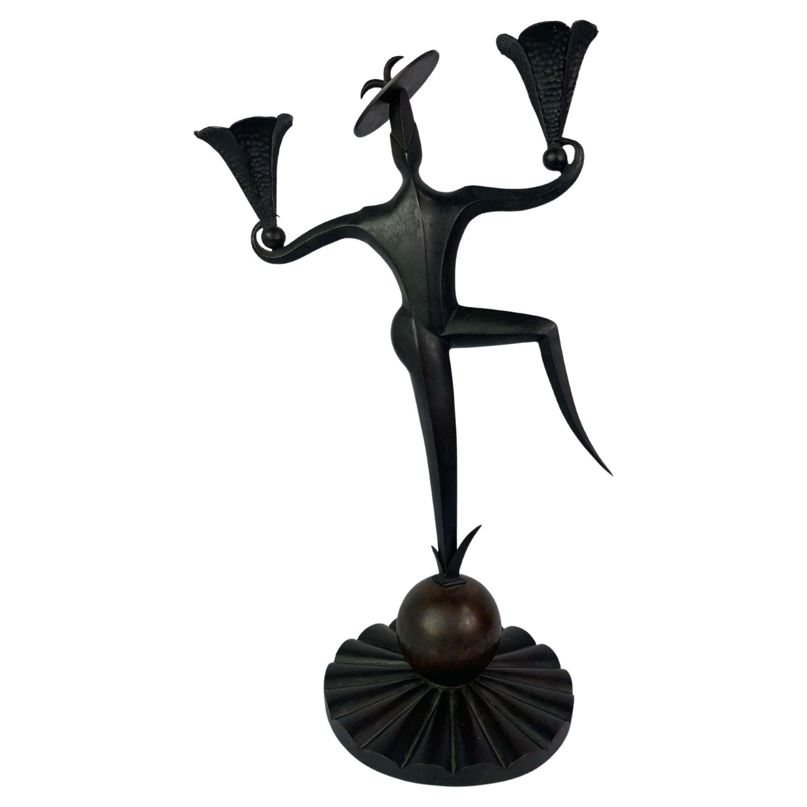 Candlestick Dancing Clown Dagobert Pechce Wiener Werkstatte