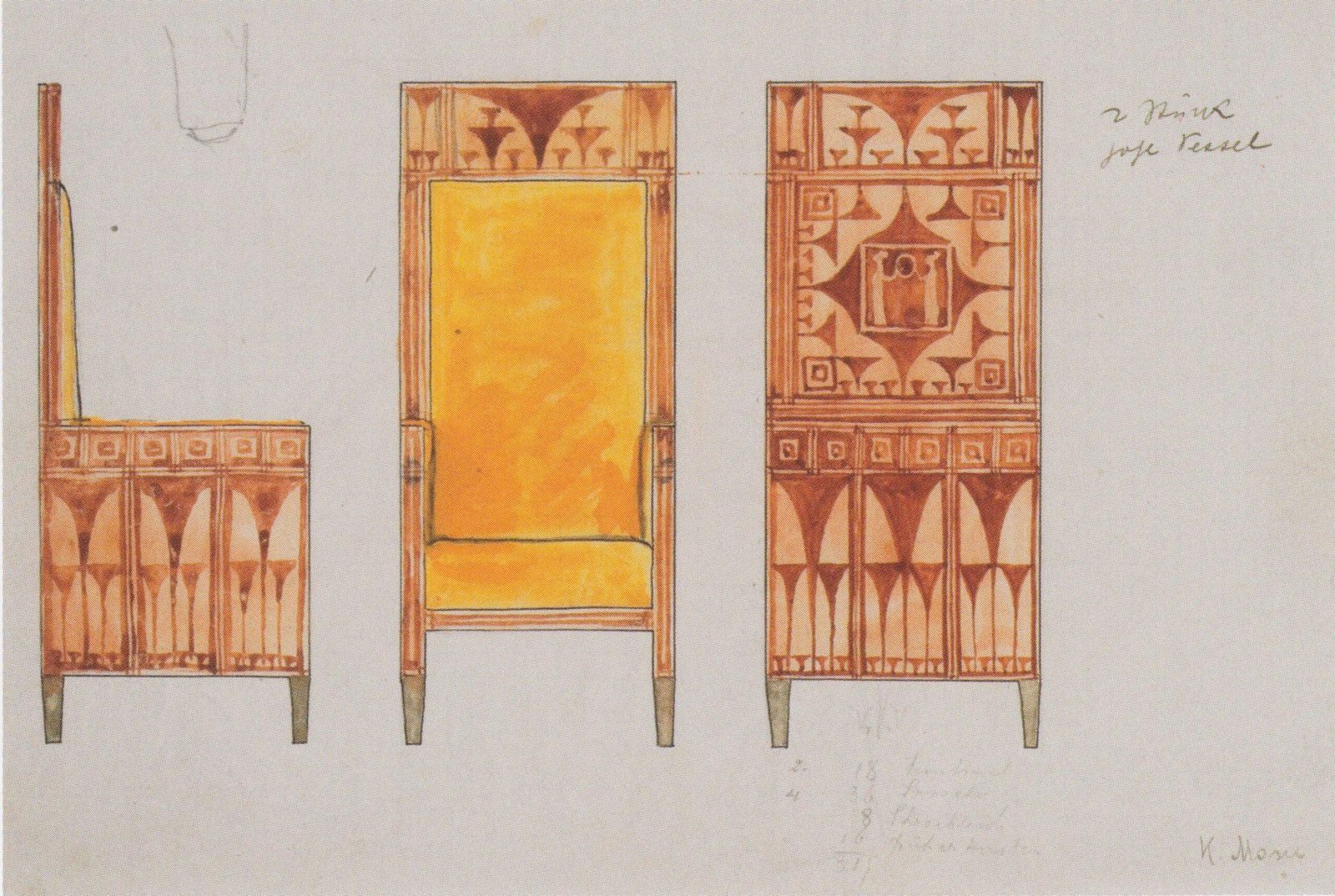 photo for sale Wall Shelf By Koloman Moser For Wiener Werkstätte
