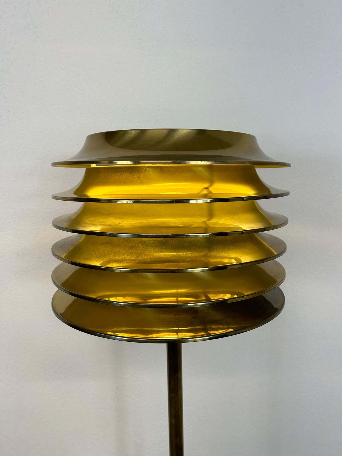 Mid Century Design Brass Floor Lamp By Kari Ruokonen For Lynx Finland photo for sale