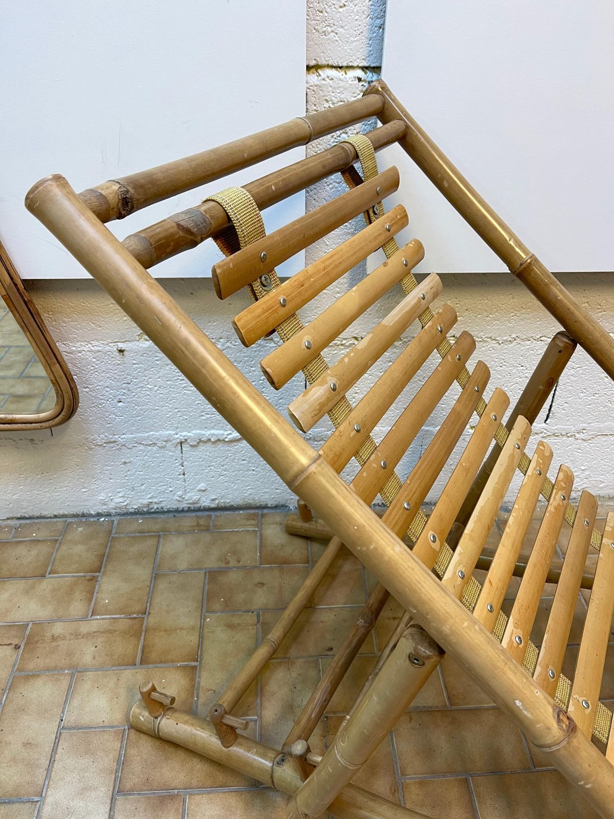 photo furniture Bamboo Lounge Chair, Italy, 1980s