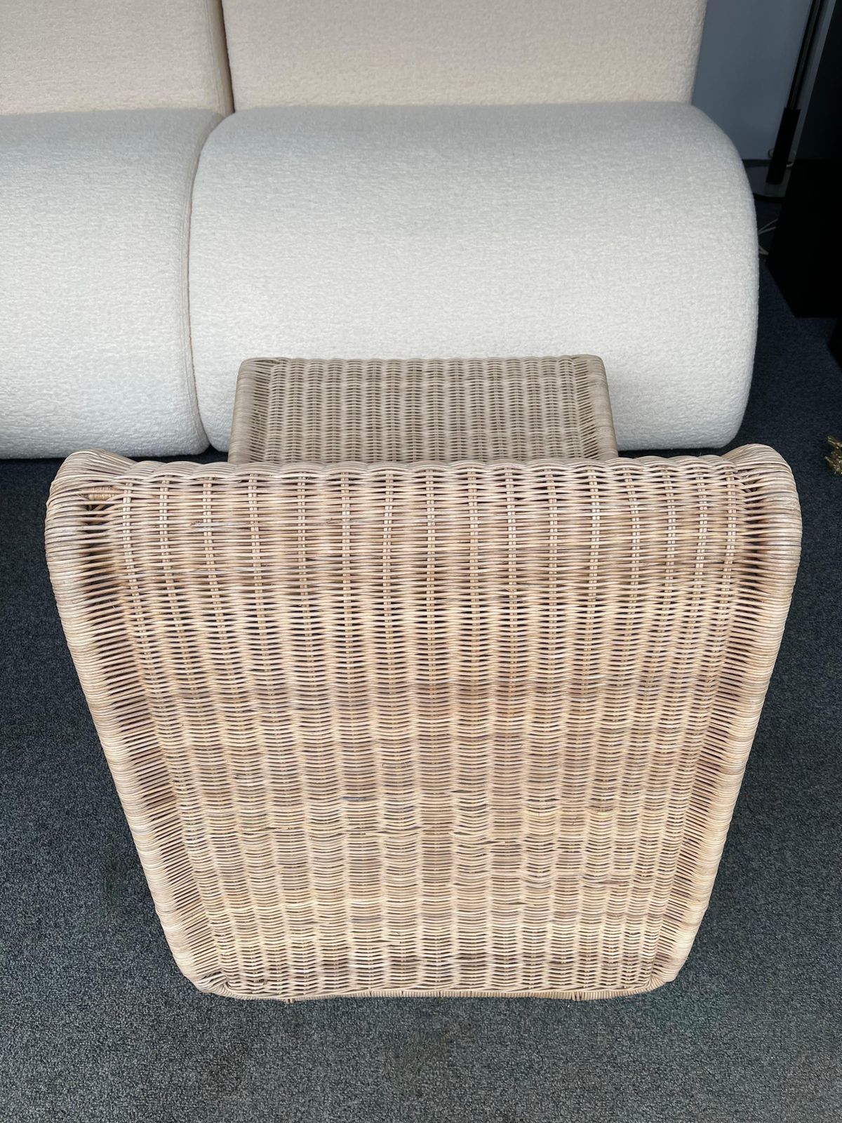 Rattan Slipper Chair, 1980s photo vinterior