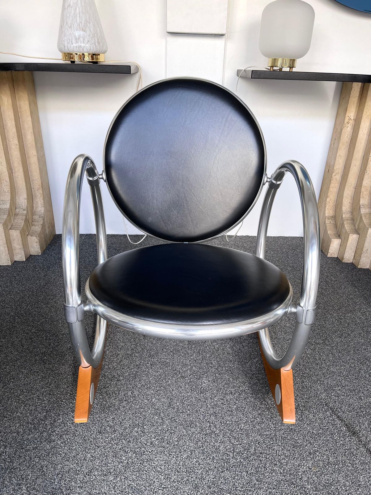 Rocking Chair Dondolo By Verner Panton For Ycami, Italy, 1990s photo Furniture