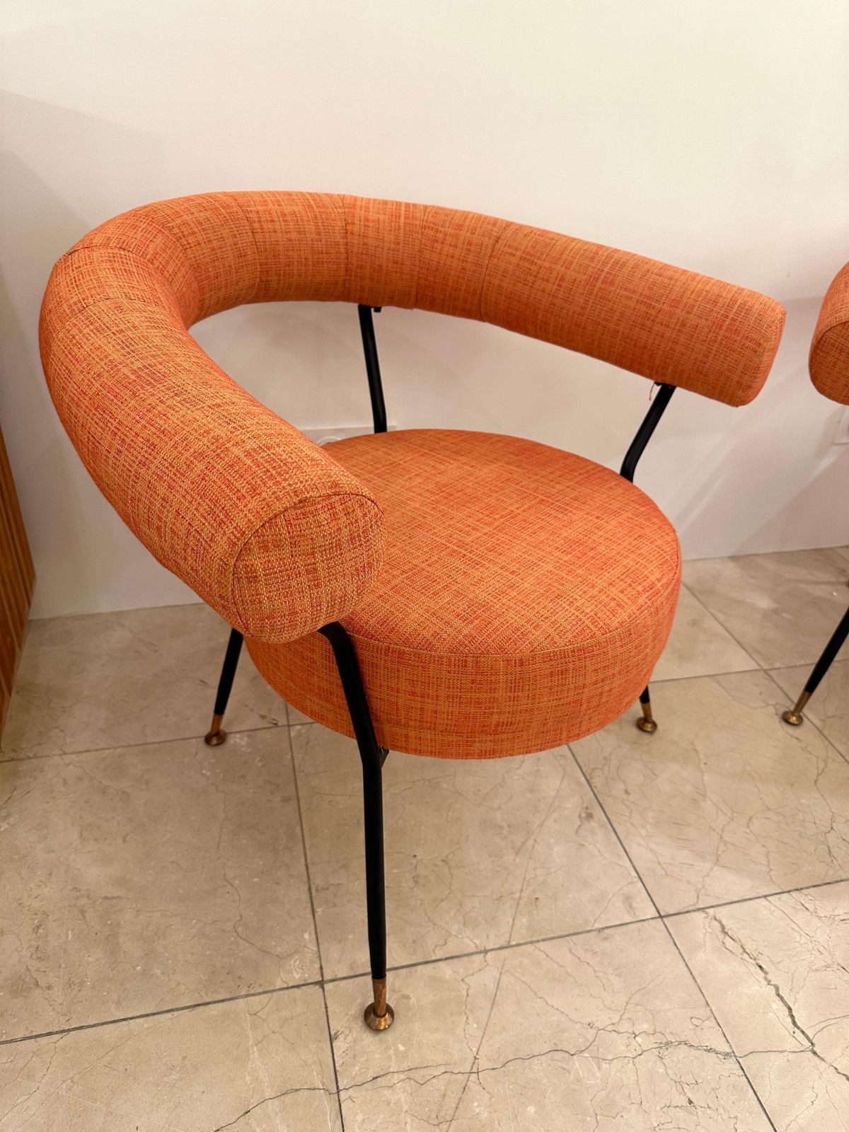 Mid Century Modern Pair Of Armchairs By Ipe Bologne, Italy, 1950s photo furniture