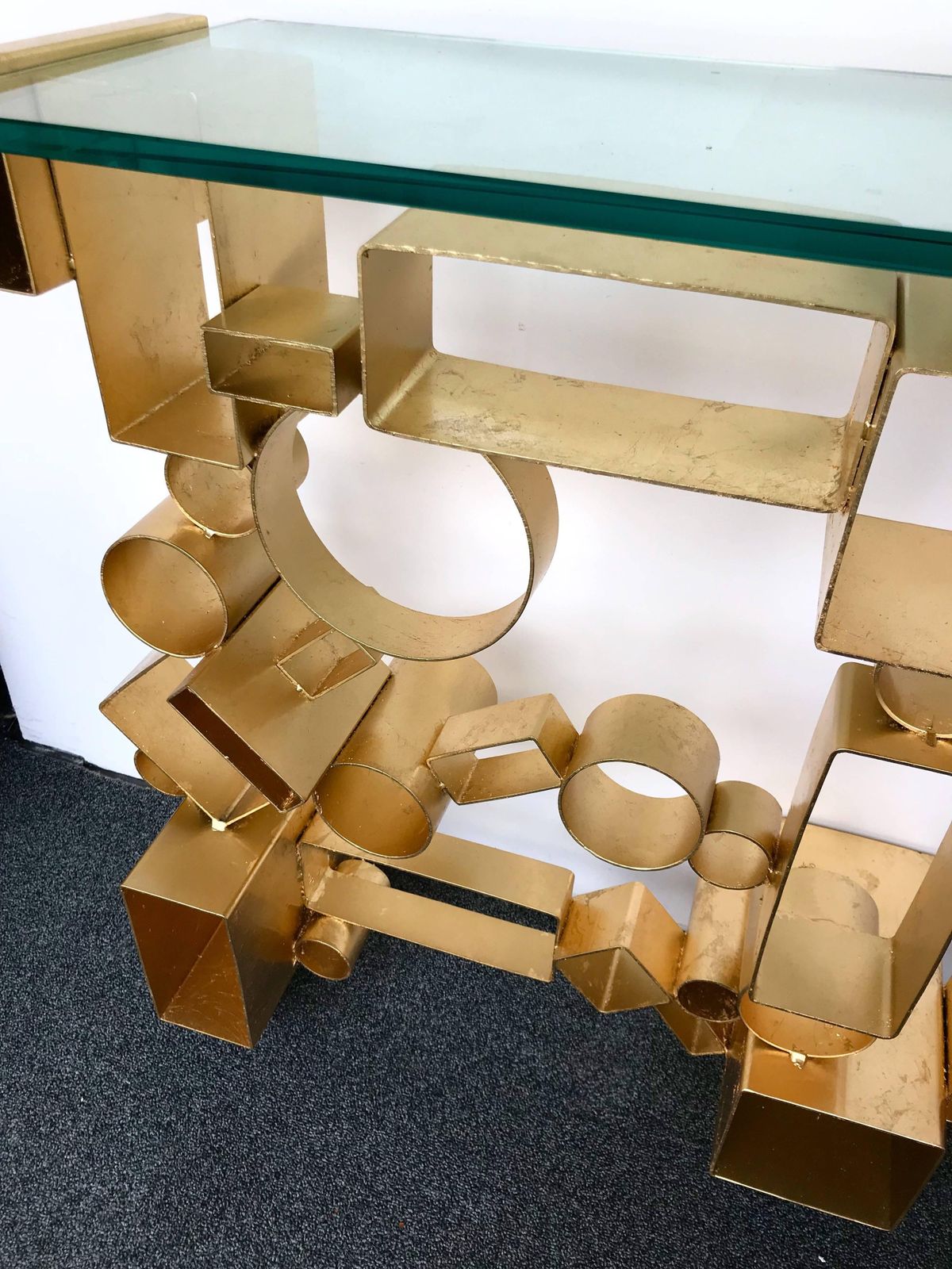 Contemporary Pair Of Console Geometry By Antonio Cagianelli, Italy photo buy