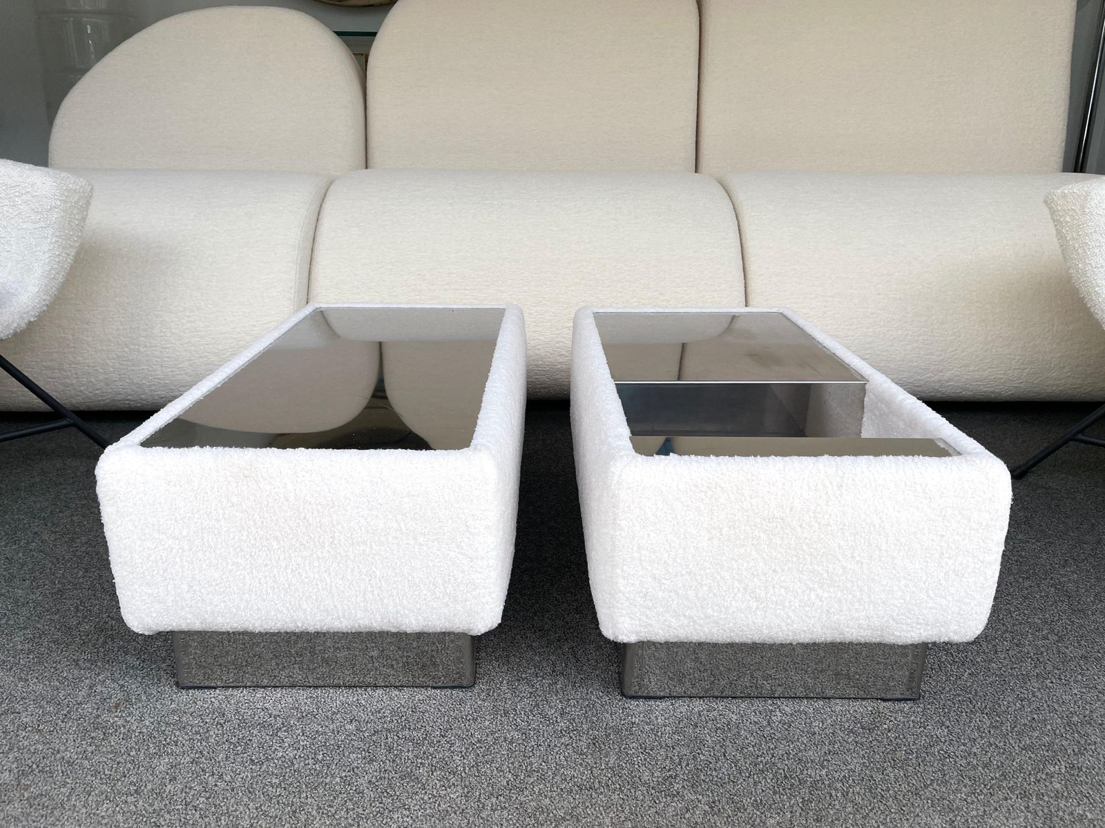 3678.0 Pair Of Side Tables Kenthia By Ernesto Radaelli For Saporiti, Italy, 1970s photo