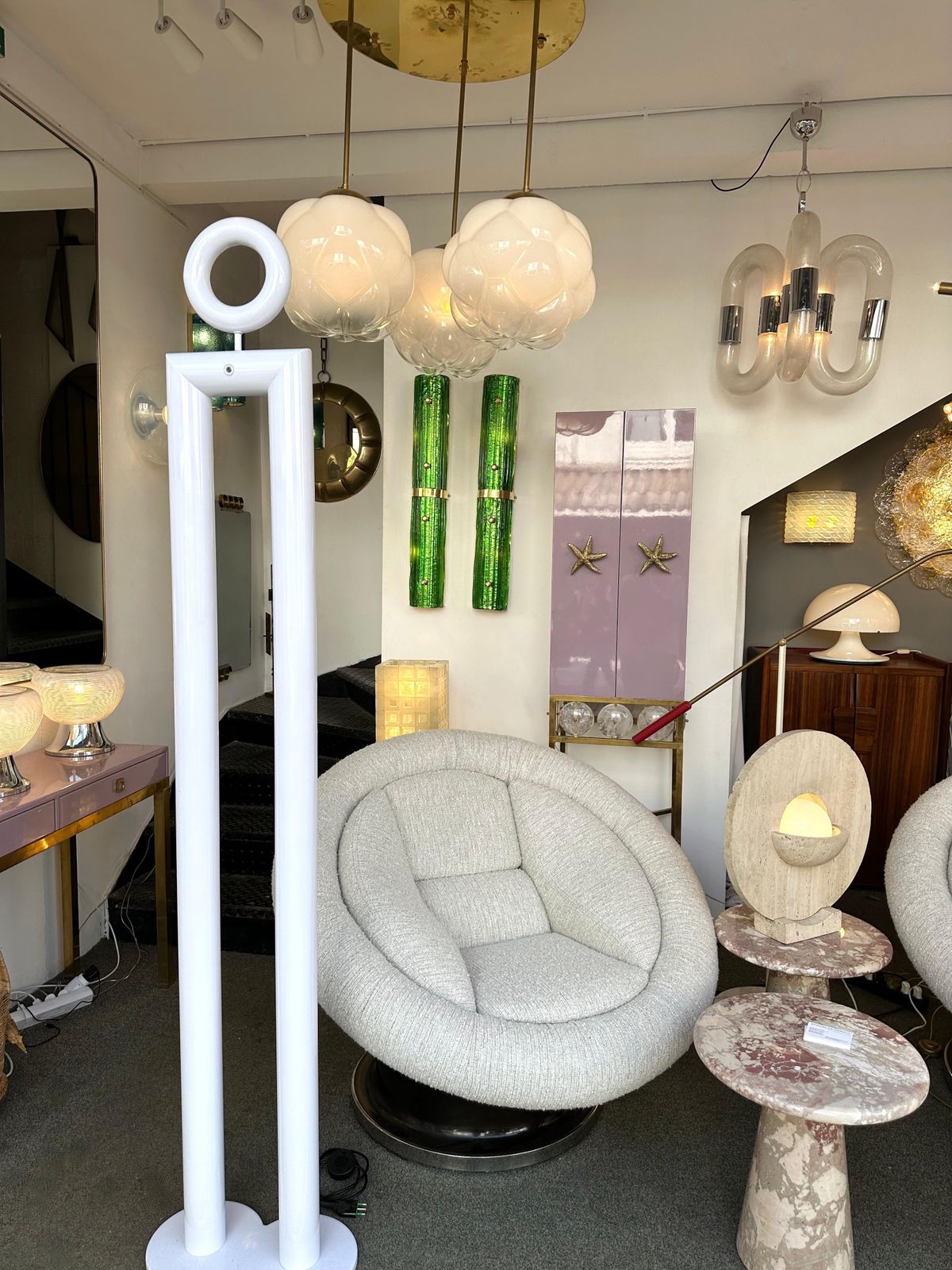 Chandelier Murano Glass And Metal By Aldo Nason For Mazzega, Italy, 1970s photo furniture
