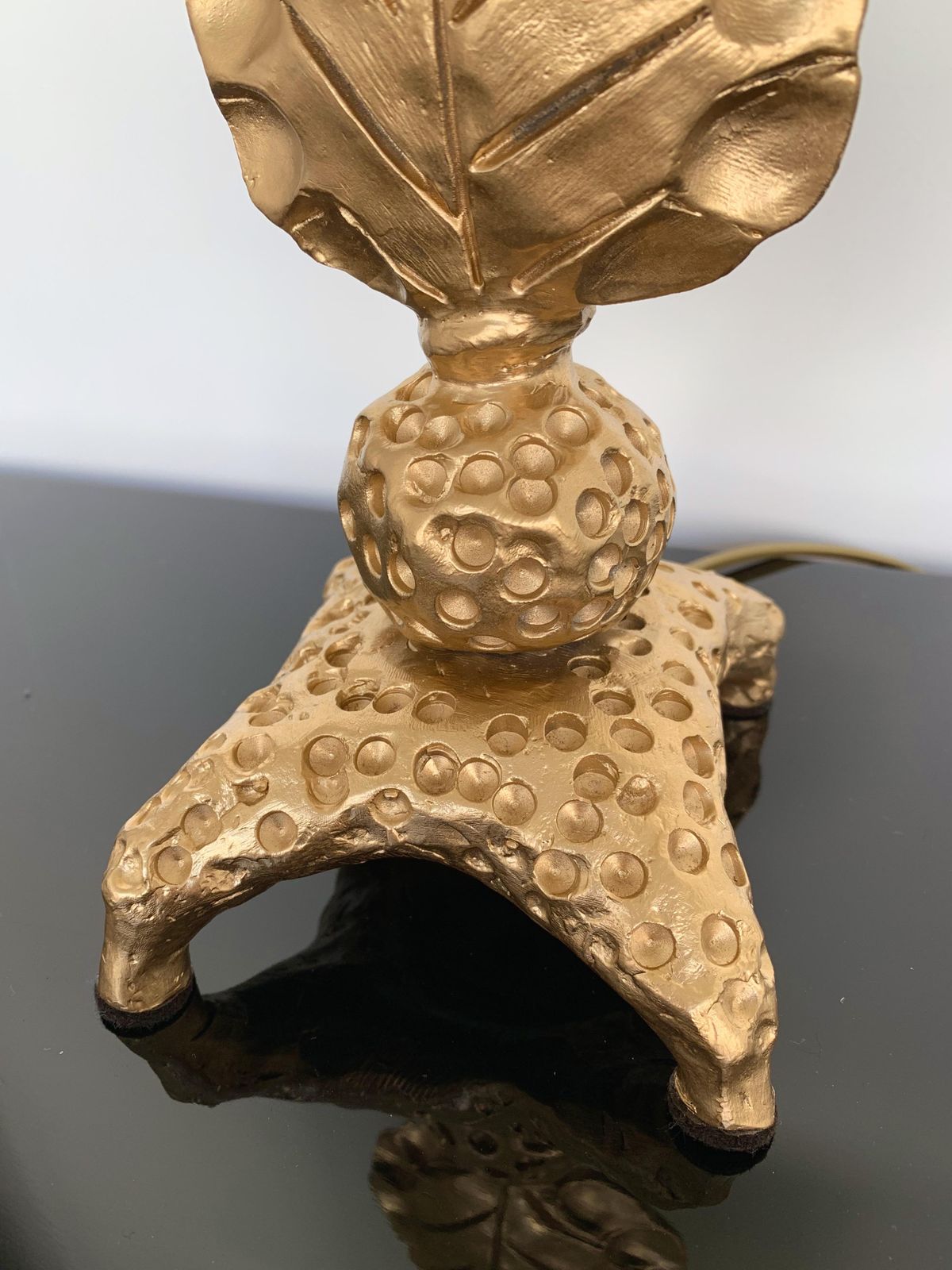 Gilt Metal Bronze Lamp By Mathias For Fondica, France, 2000s photo for sale