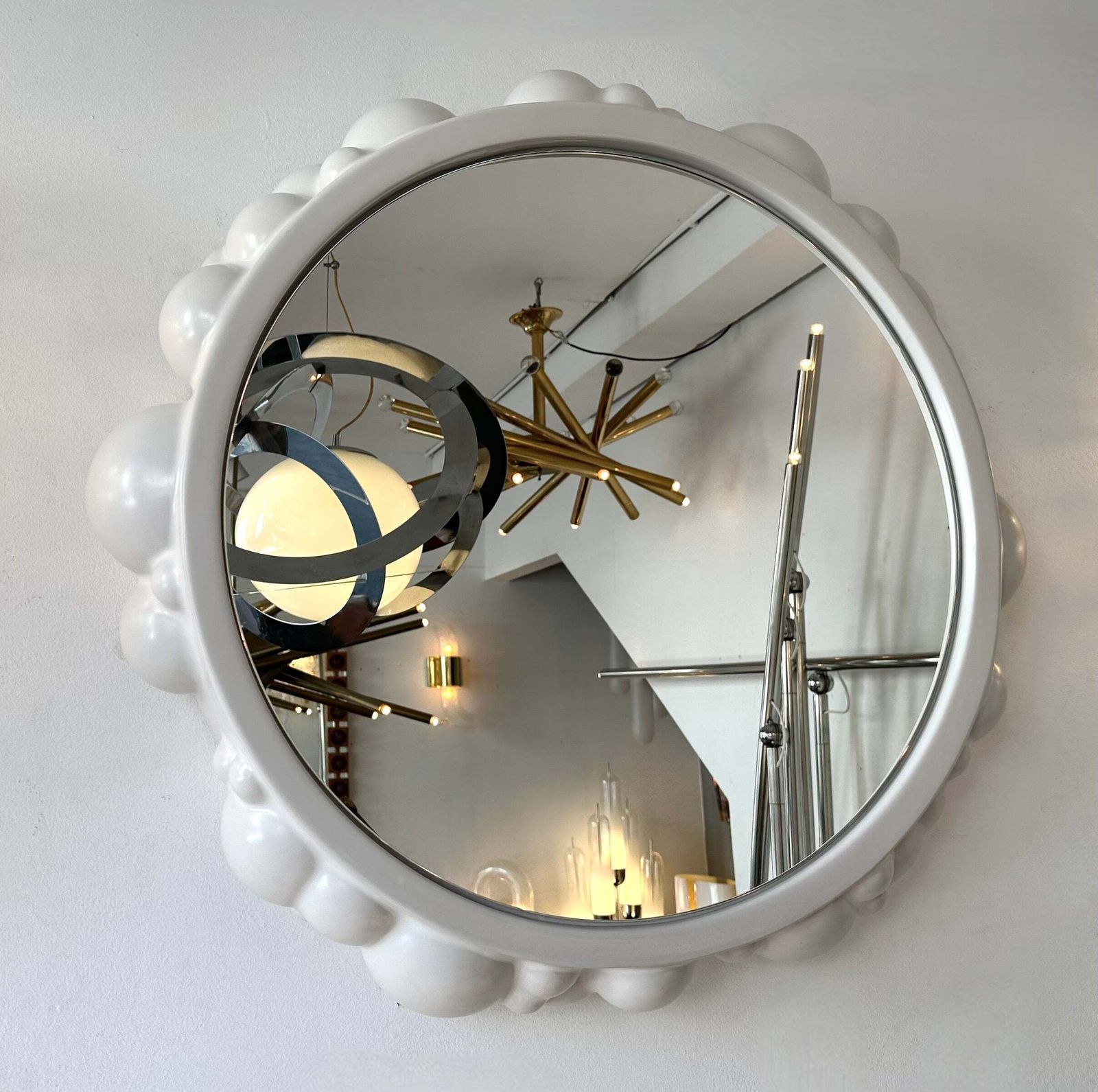 Contemporary Bubble Atomo Ceramic Mirror By Antonio Cagianelli, Italy photo furniture