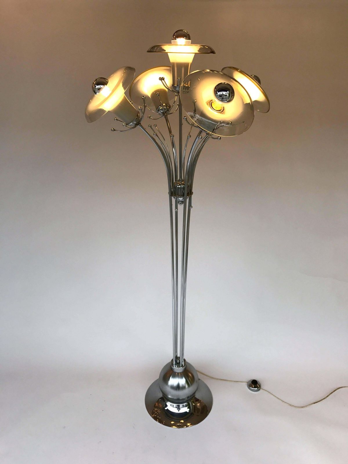 Floor Lamp Flower Murano Glass, Italy, 1970s photo furniture