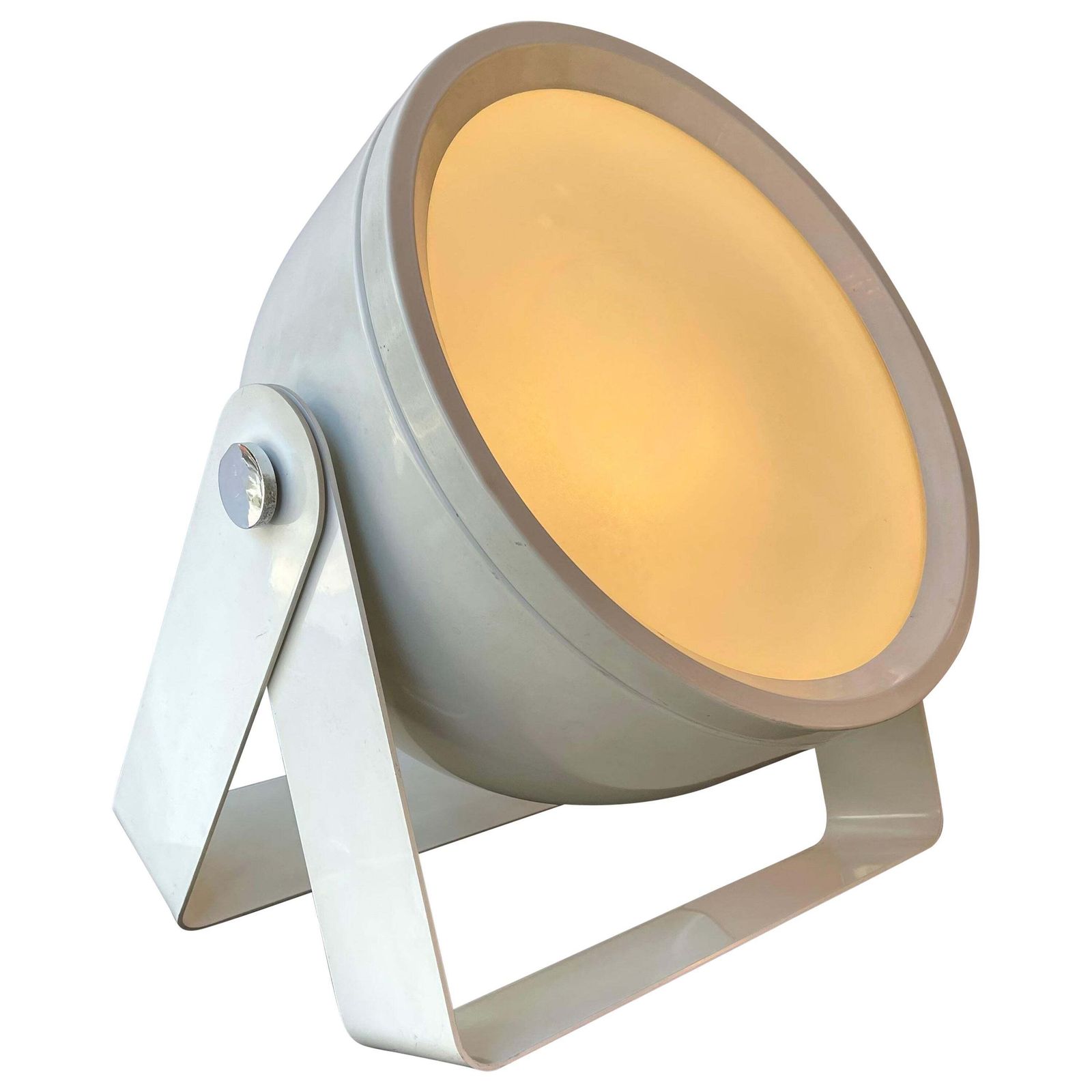 White Metal Lacquered Spot Lamp By Targetti Sankey, Italy, 1970s