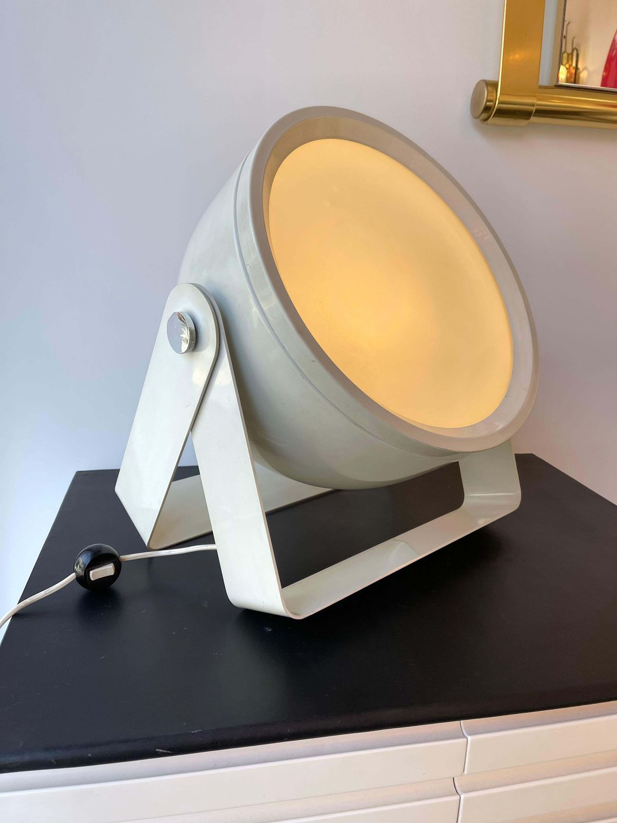 White Metal Lacquered Spot Lamp By Targetti Sankey, Italy, 1970s photo vinterior