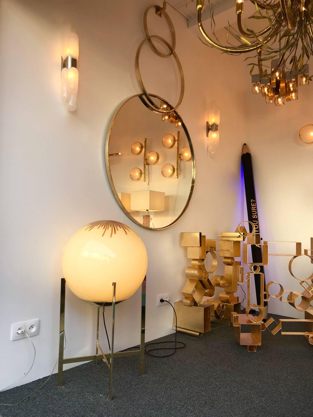Brass And Glass Floor Lamp By La Murrina Murano, Italy, 1990s photo 2566.0