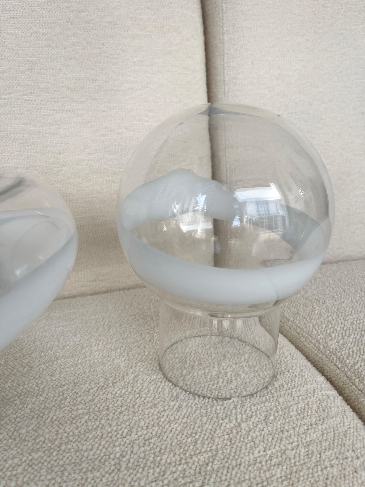 Lamp Murano Glass And Metal By Mazzega, Italy, 1970s photo vinterior