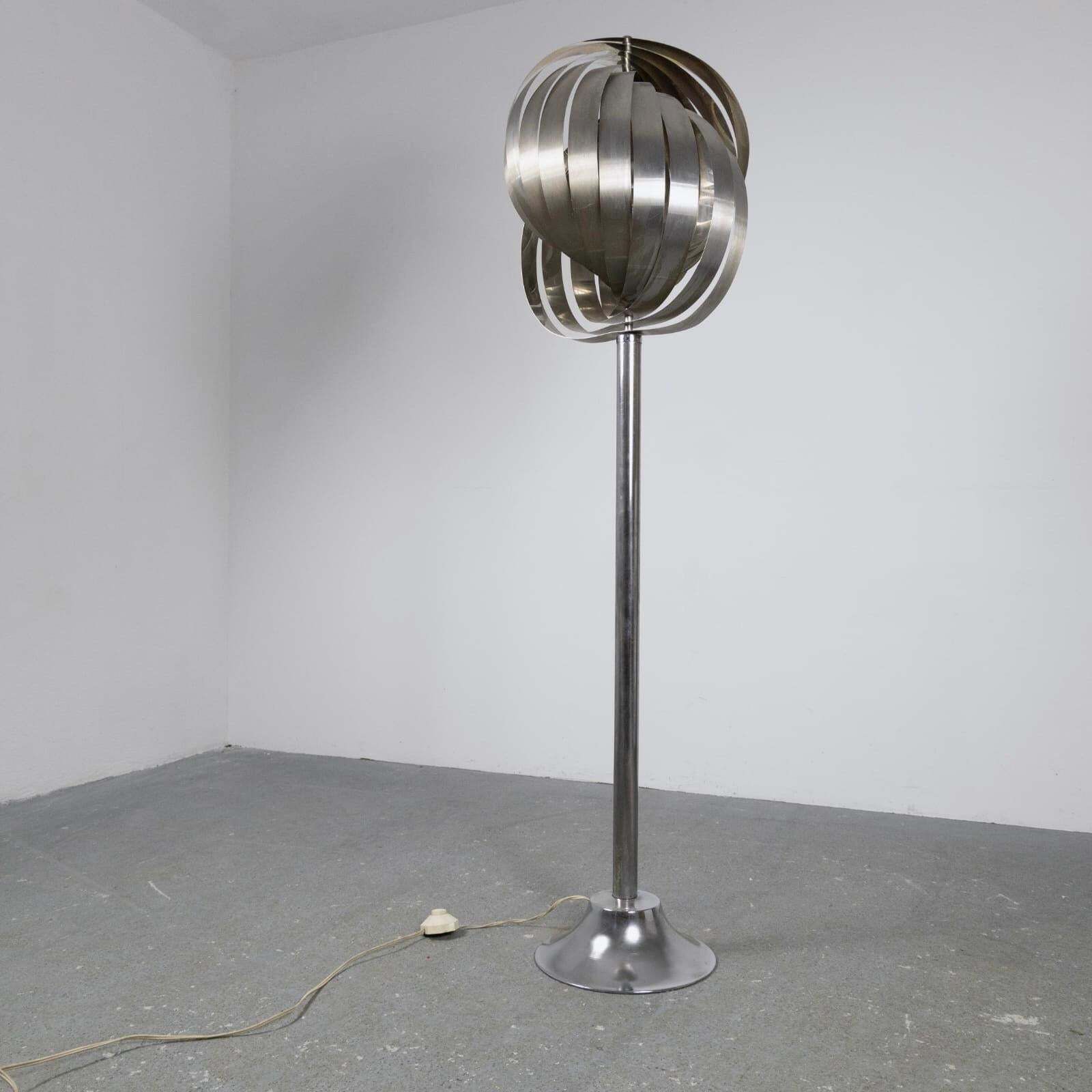 Space Age Metal Floor Lamp By Henri Mathieu, France, 1970s photo furniture