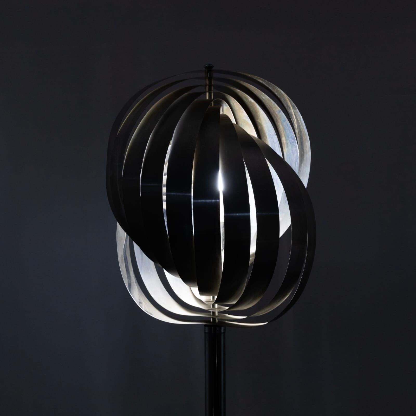 Space Age Metal Floor Lamp By Henri Mathieu, France, 1970s photo Lighting