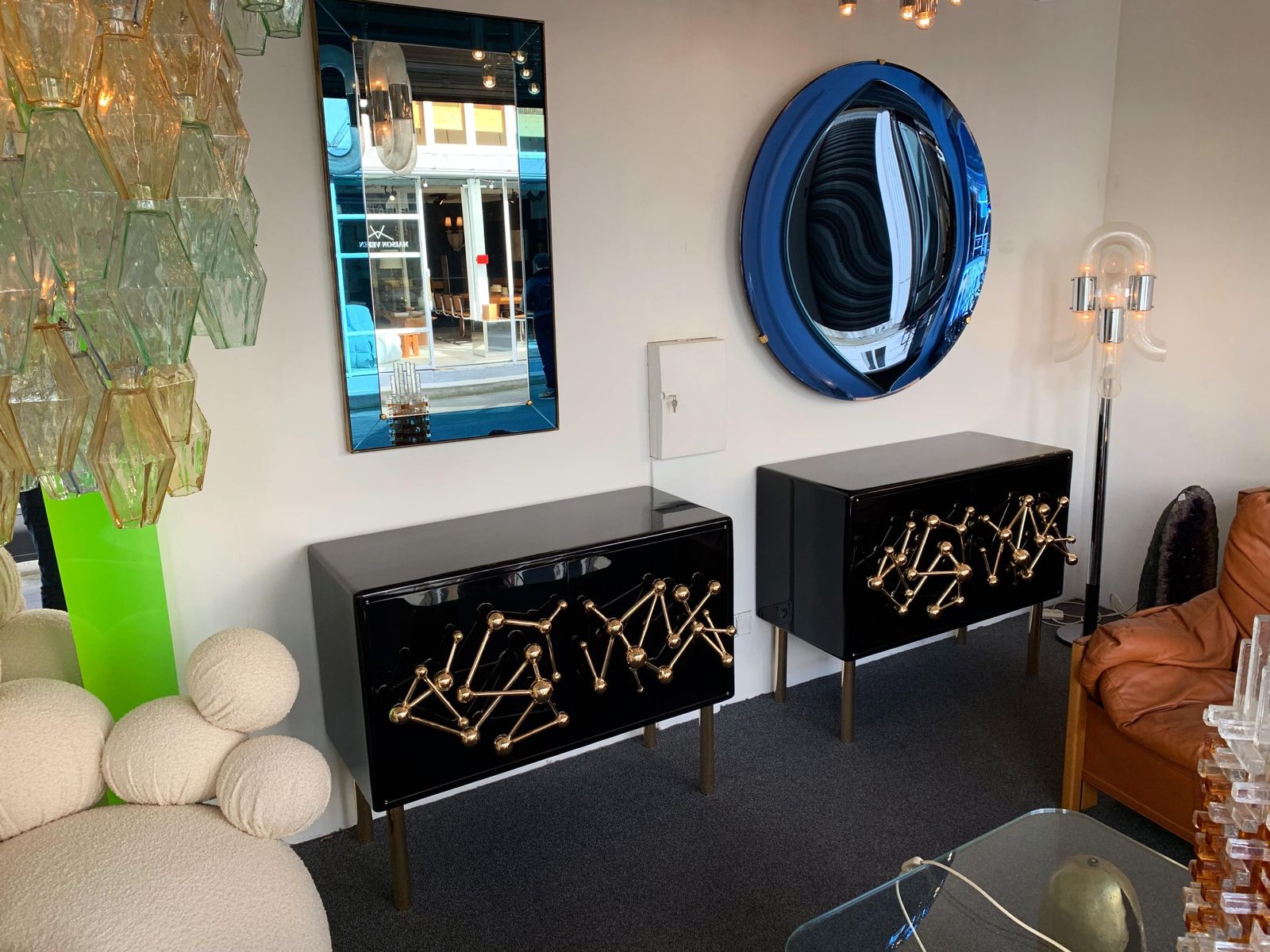 Furniture Contemporary Atomo Lacquered Cabinets Buffets By Antonio Cagianelli, Italy photo