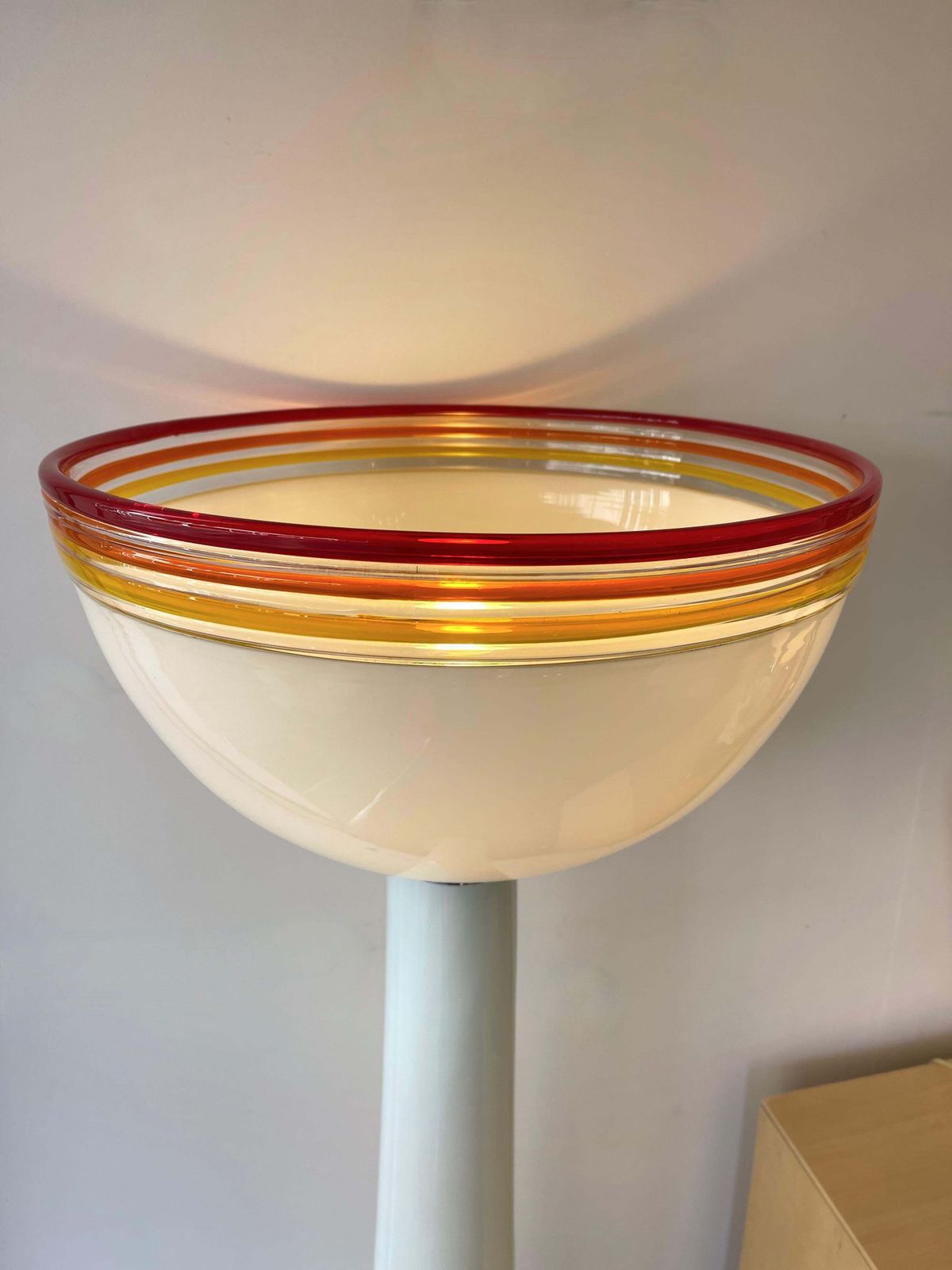 Murano Glass Floor Lamp By Roberto Pamio For Leucos, Italy, 1970s photo buy