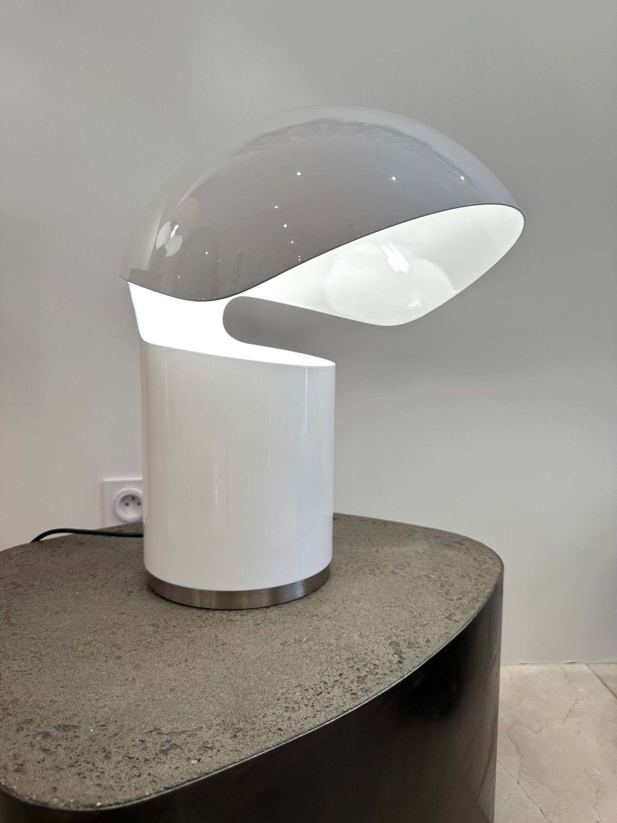 Space Age Metal Lacquered Table Lamp By Franco Buzzi Ceriani, Italy, 1970s photo furniture